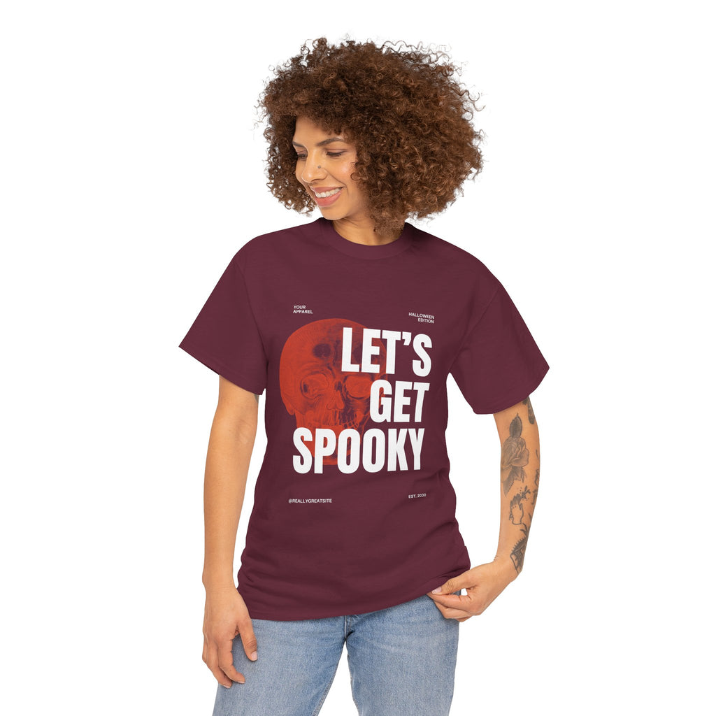 Unisex Halloween Tee, Let's Get Spooky Shirt, Fall Fashion, Party Wear, Ghostly Gifts, Casual Comfort