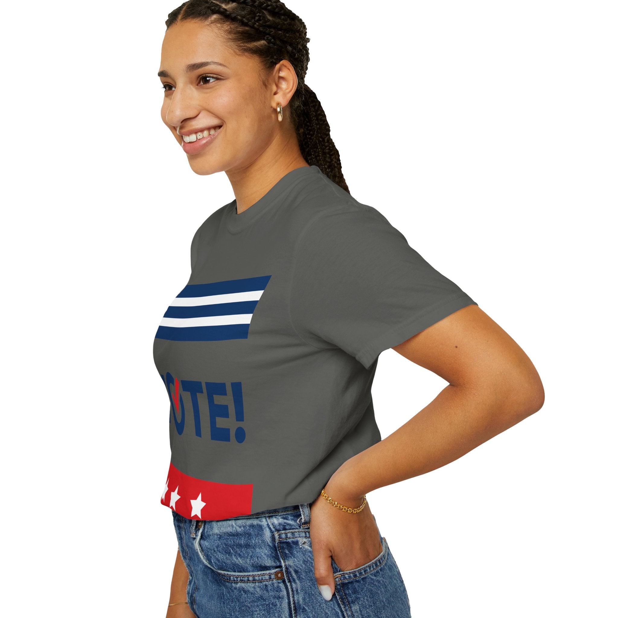 Vote! Garment-Dyed T-Shirt | Unisex Voter Apparel, Election Day Outfit, Political Statement Tee, Casual Advocacy Shirt, Gift for Activists