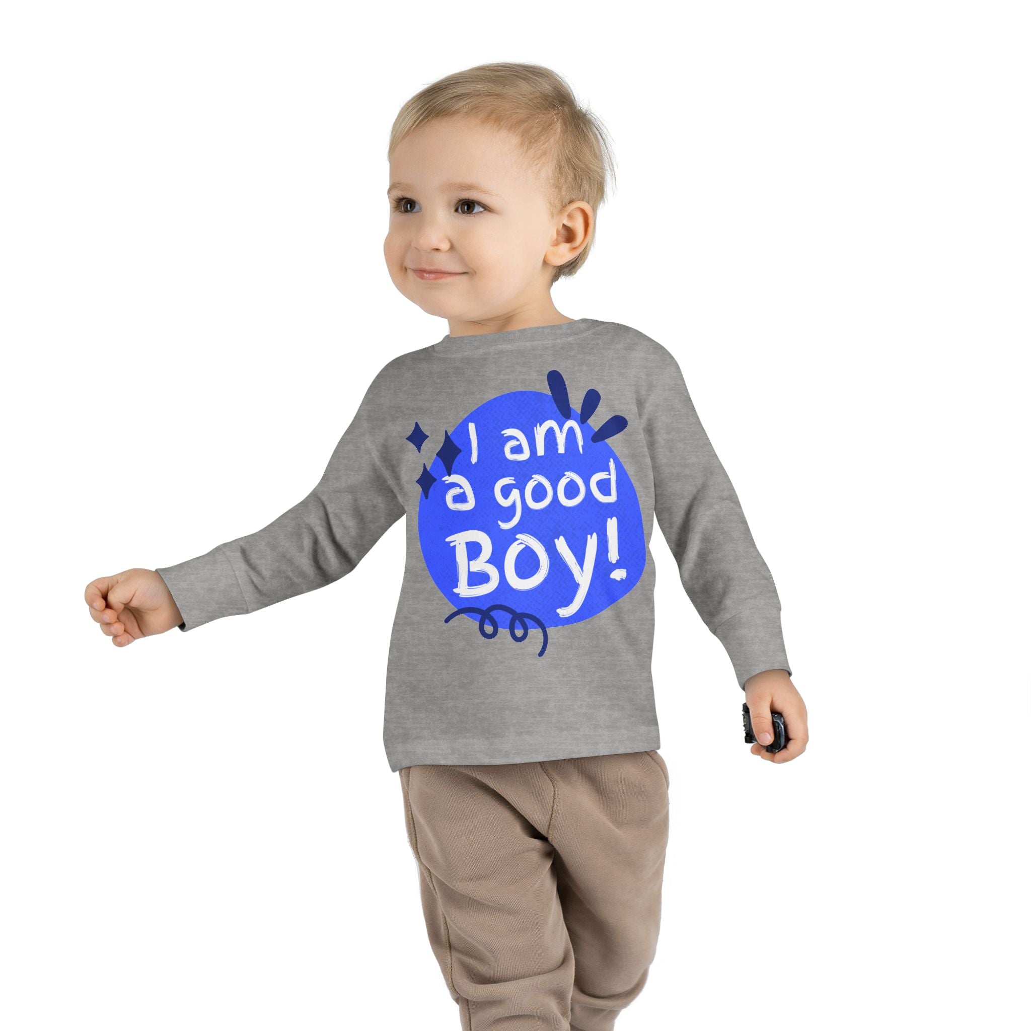 Toddler Long Sleeve Tee | Unisex Kids Shirt | Ring-Spun Cotton | EasyTear Label