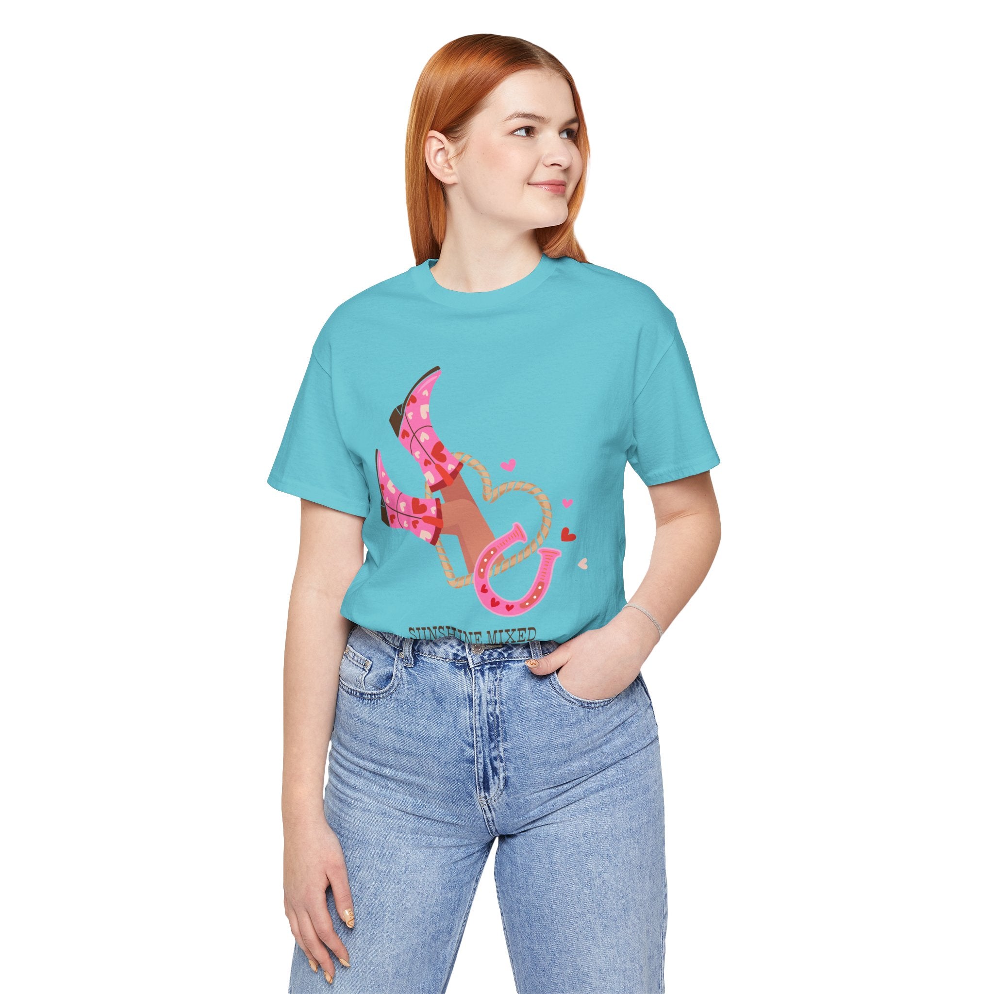 Playful Cowboy Graphic Tee - Perfect for Rodeos, Country Concerts, and Summer Gatherings, Casual Wear, Gift for Country Lovers, Fun Outfits