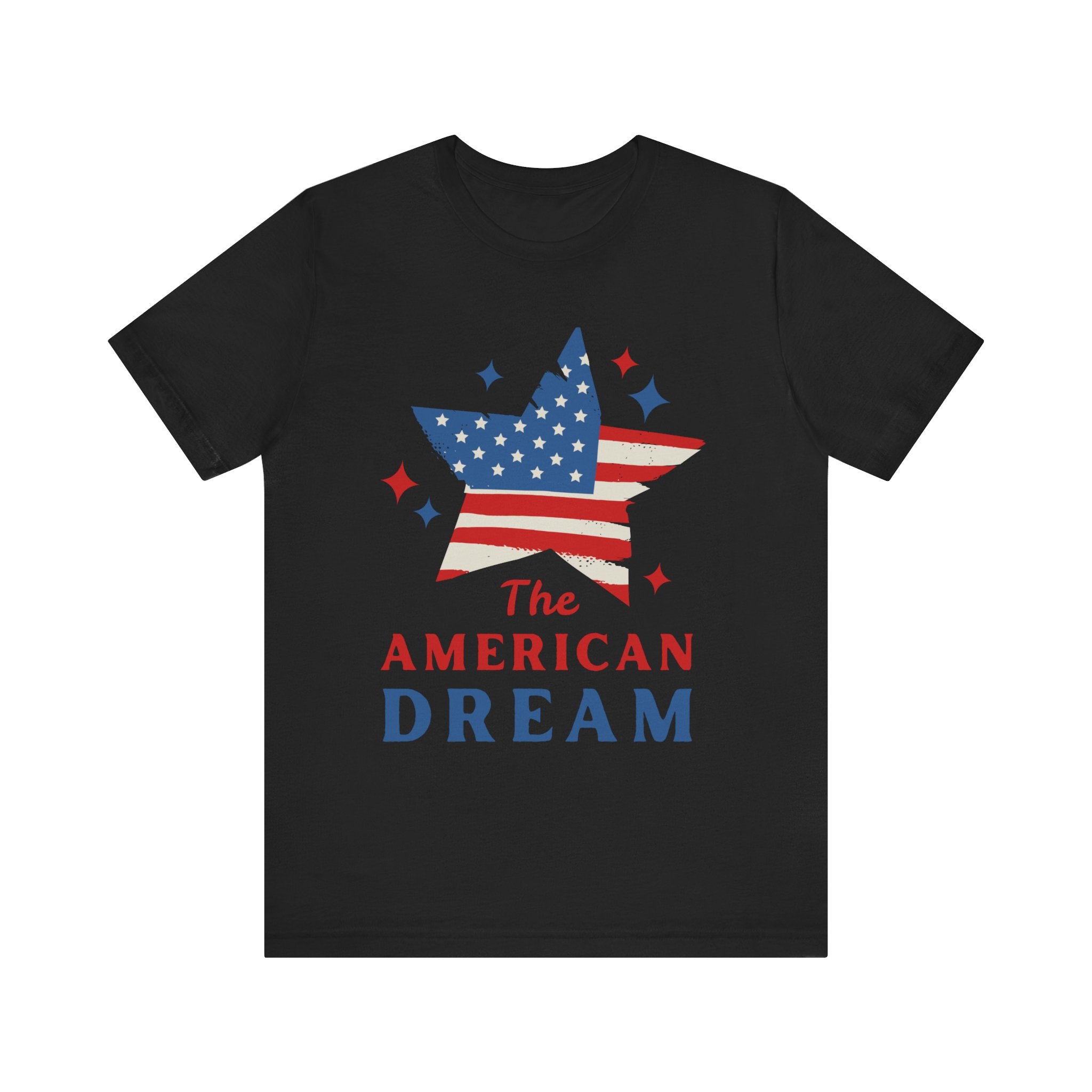 Patriotic T-Shirt, Independence Day Tee, American Dream Shirt, 4th of July Outfit, Stars and Stripes Tee Shirt