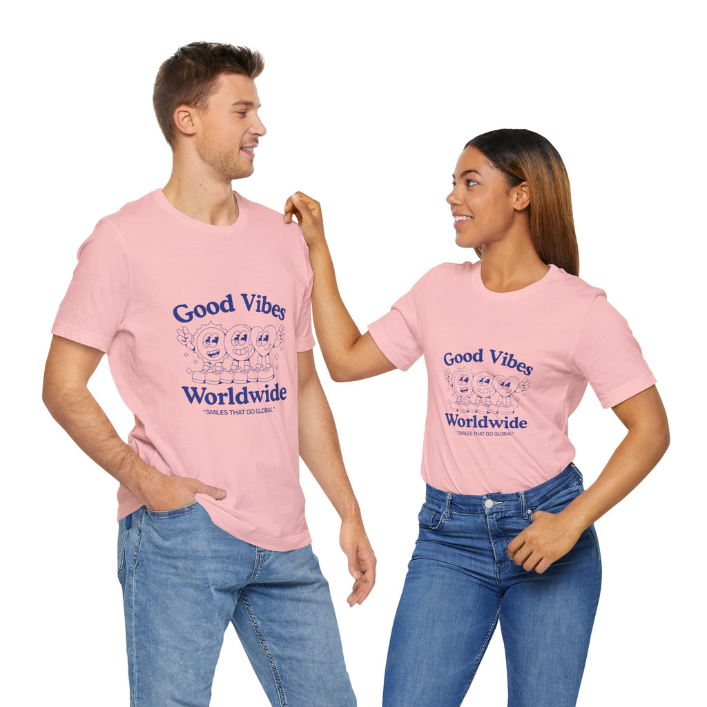Good Vibes Unisex Tee, Casual Shirt, Affirmation T-Shirt, Everyday Wear, Gift for Friends