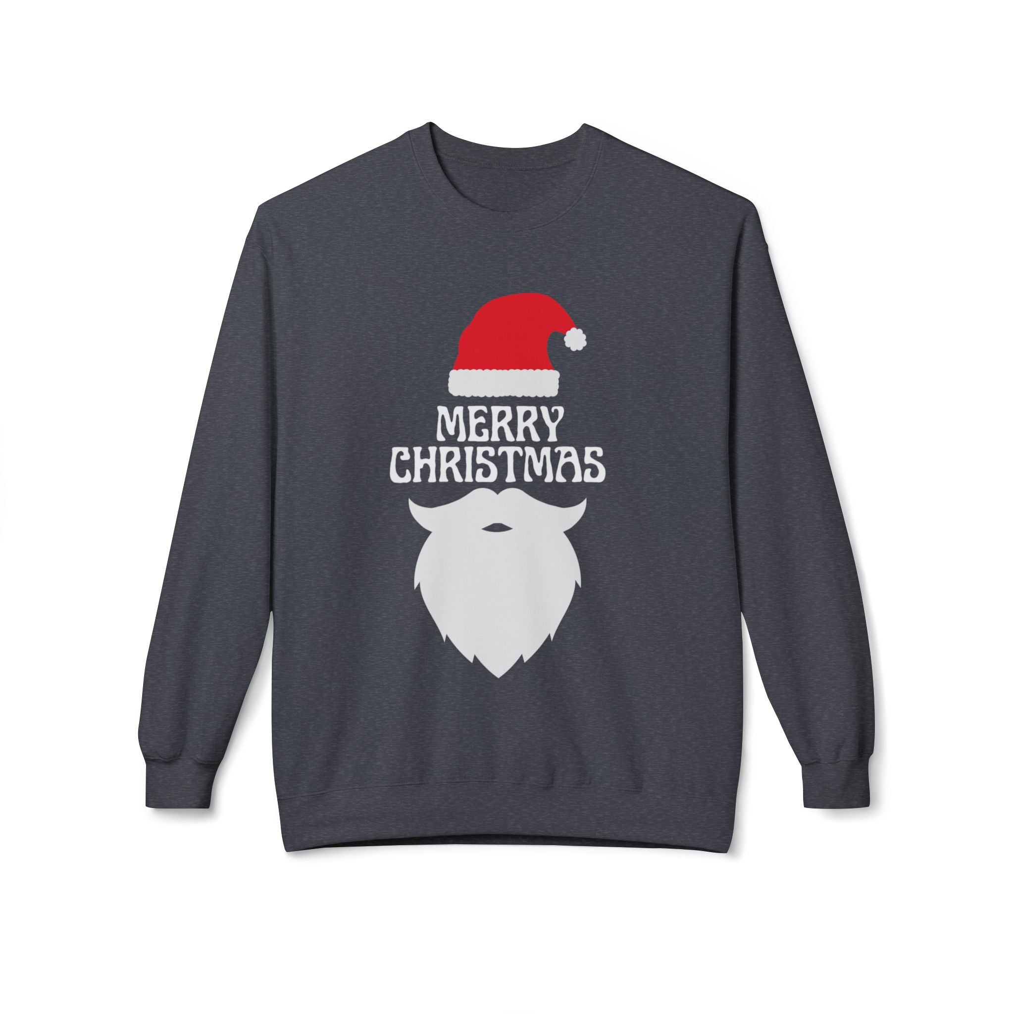 Christmas Sweatshirt, Unisex Fleece Crew, Merry Christmas Sweater, Holiday Apparel, Seasonal Gift, Winter Comfort