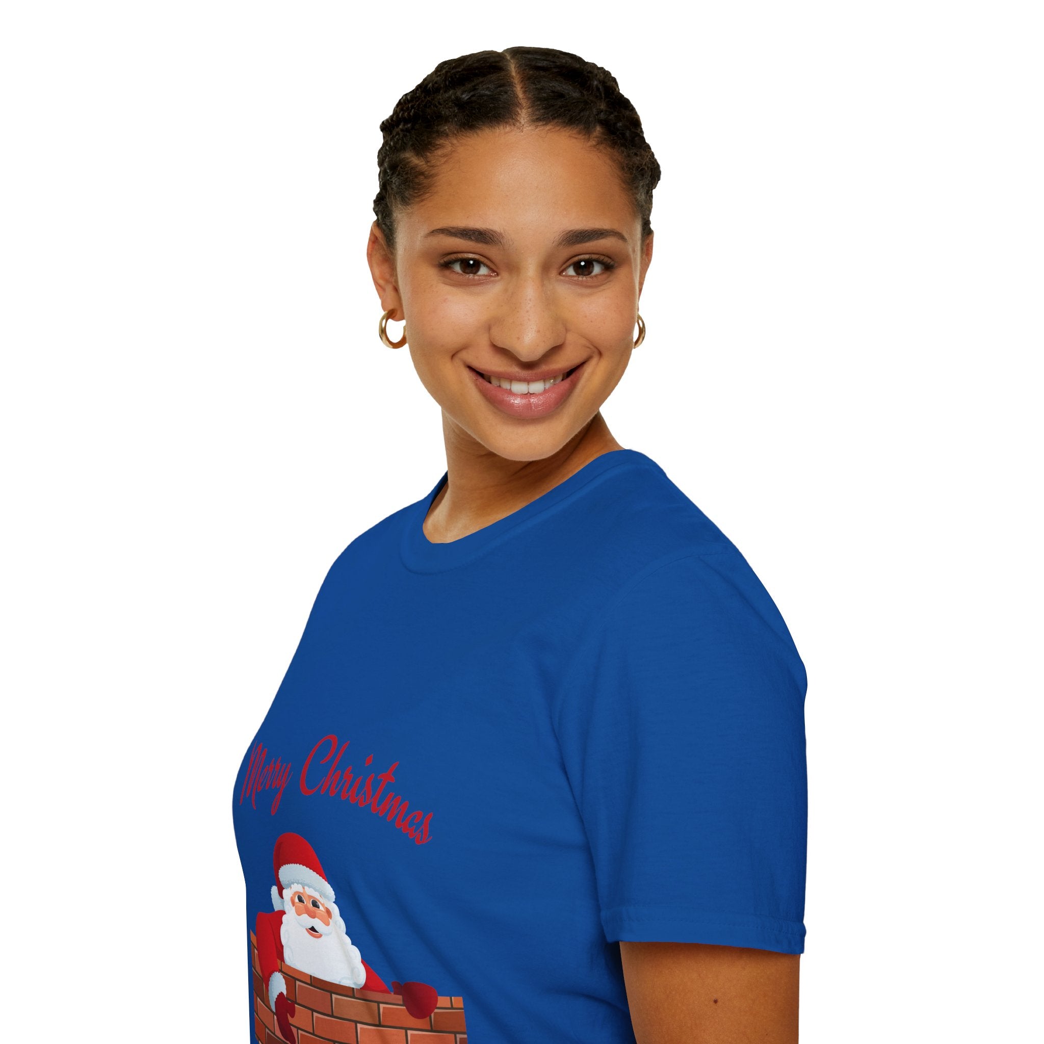Merry Christmas Santa T-Shirt, Holiday Tee, Unisex Christmas Top, Festive Shirt, Gift for Him/Her, Family Reunion Apparel
