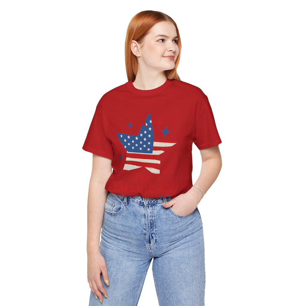 Patriotic T-Shirt, Independence Day Tee, American Dream Shirt, 4th of July Outfit, Stars and Stripes Tee Shirt