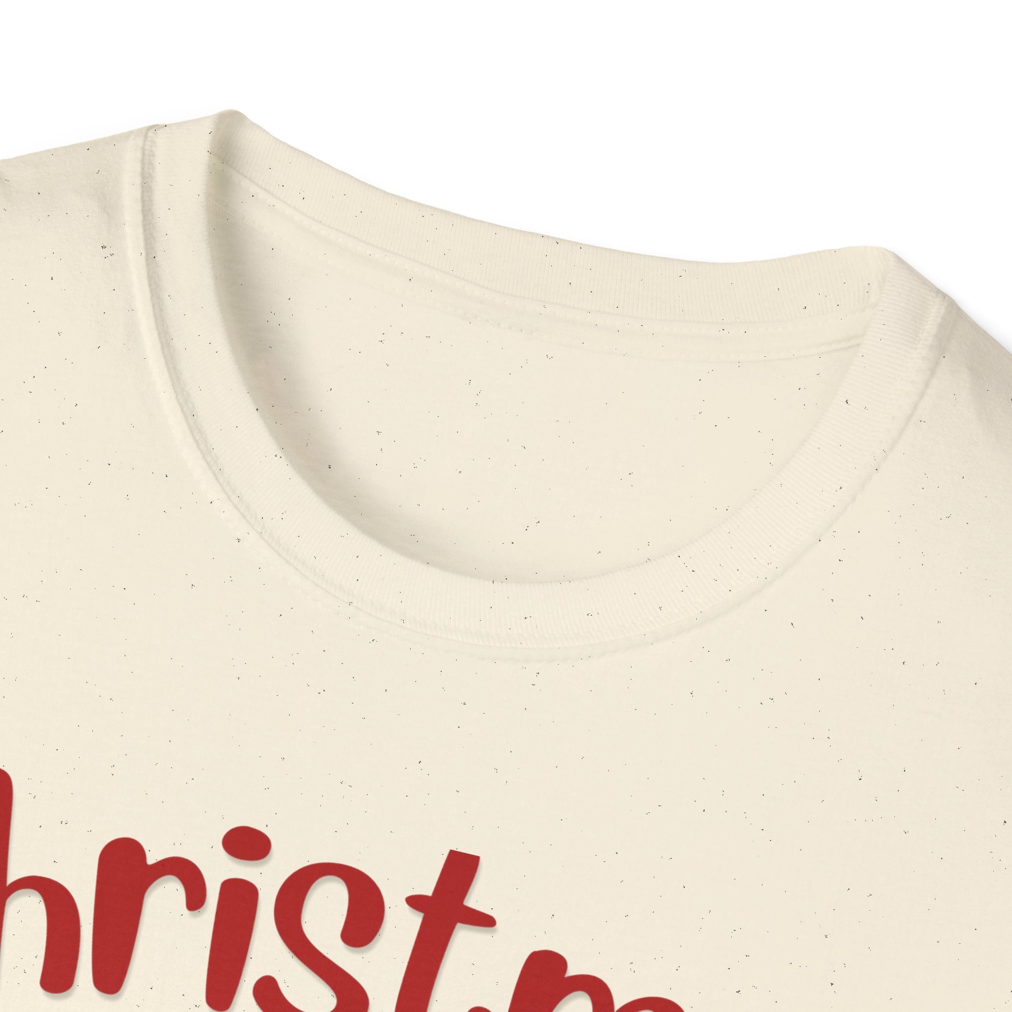 Christmas Themed Unisex Softstyle T-Shirt, Holiday Apparel, Festive Tee, Christmas Gift, Family Gatherings, Ugly Sweater Alternative