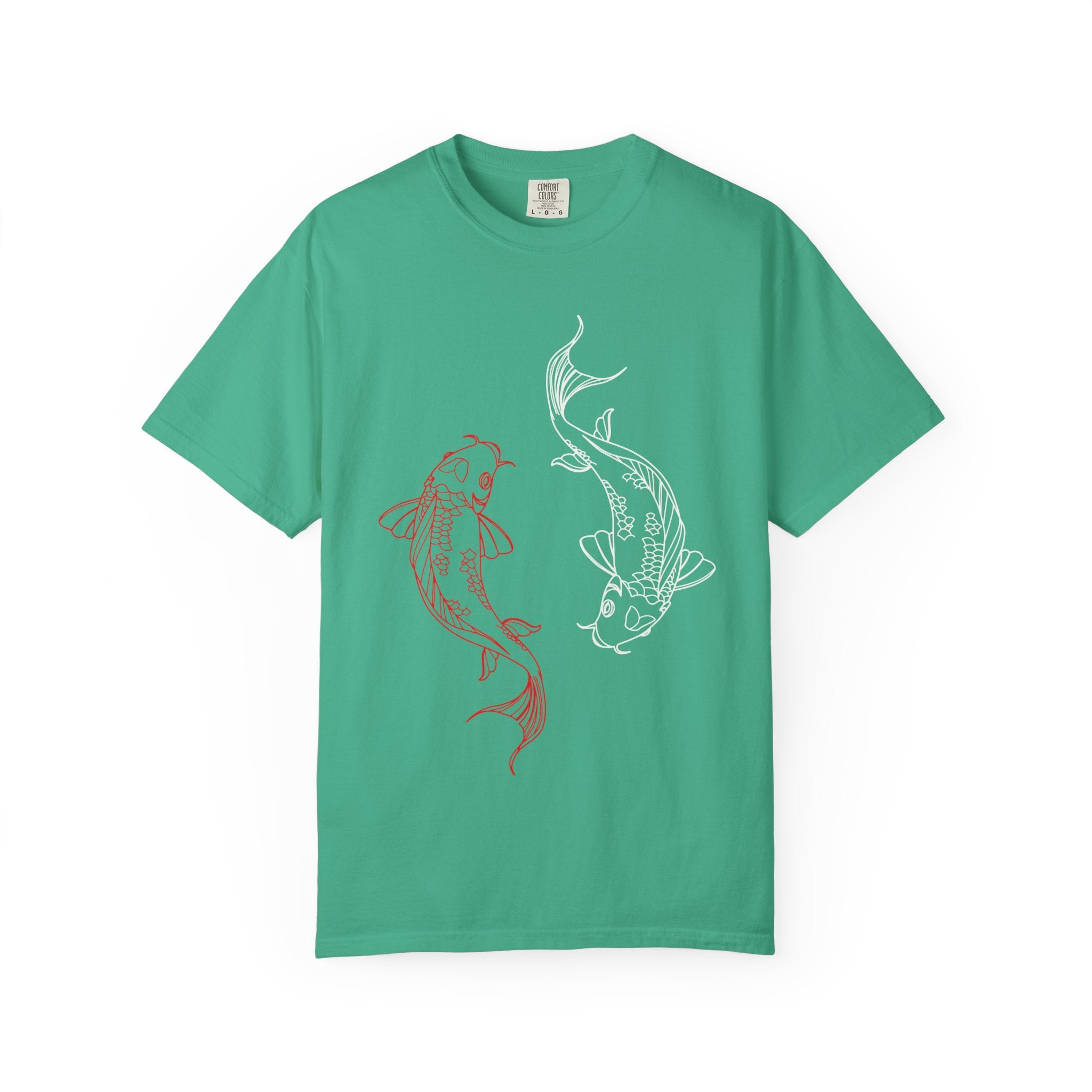 Koi Fish Unisex T-Shirt | Art Tee, Summer Style, Casual Wear, Gift for Nature Lovers, Zen & Peaceful Vibe
