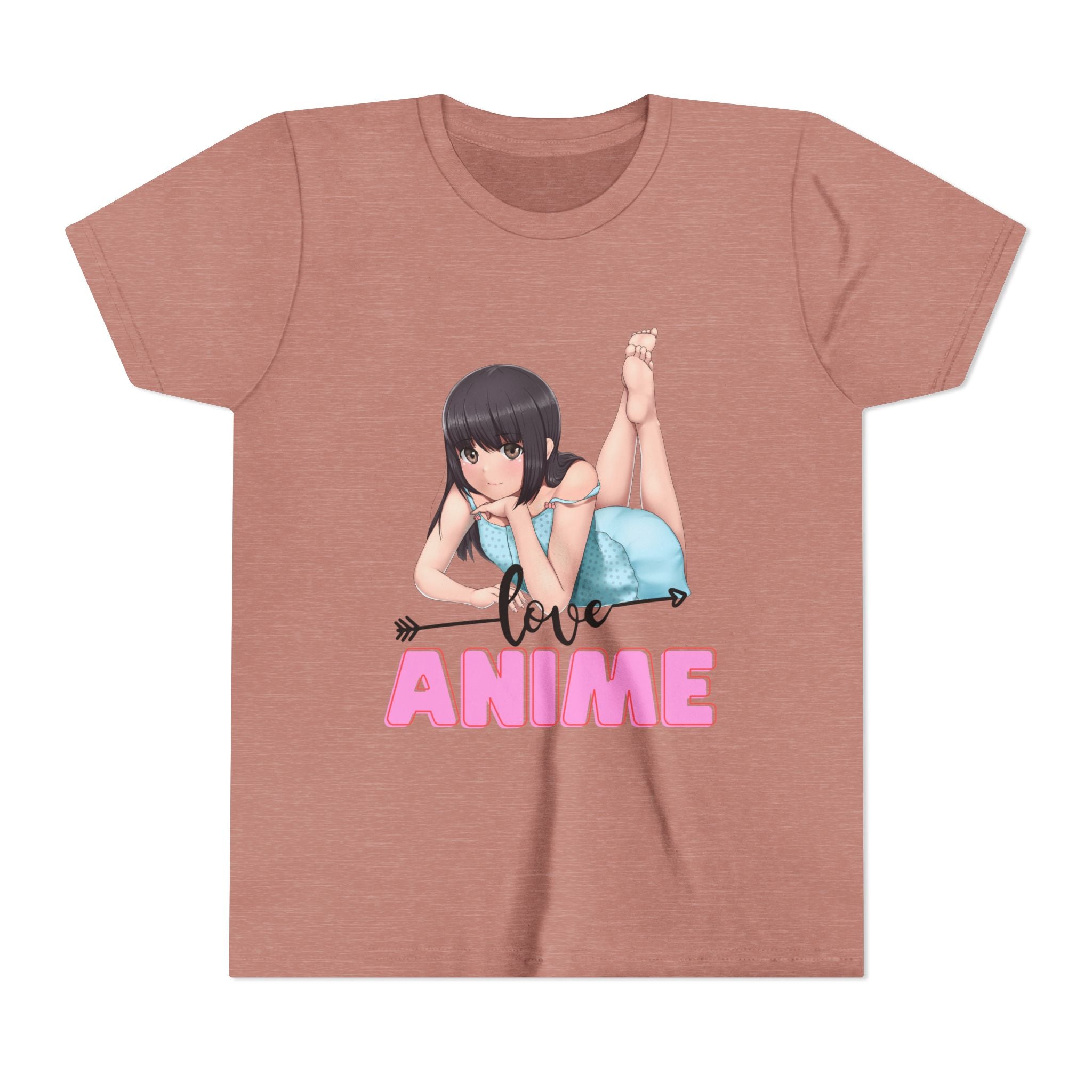 Anime Love Youth Tee, Kids' Anime Shirt, Manga Fans Gift, Cute Youth T-Shirt, Kawaii Apparel for Kids, Anime Enthusiasts Tee