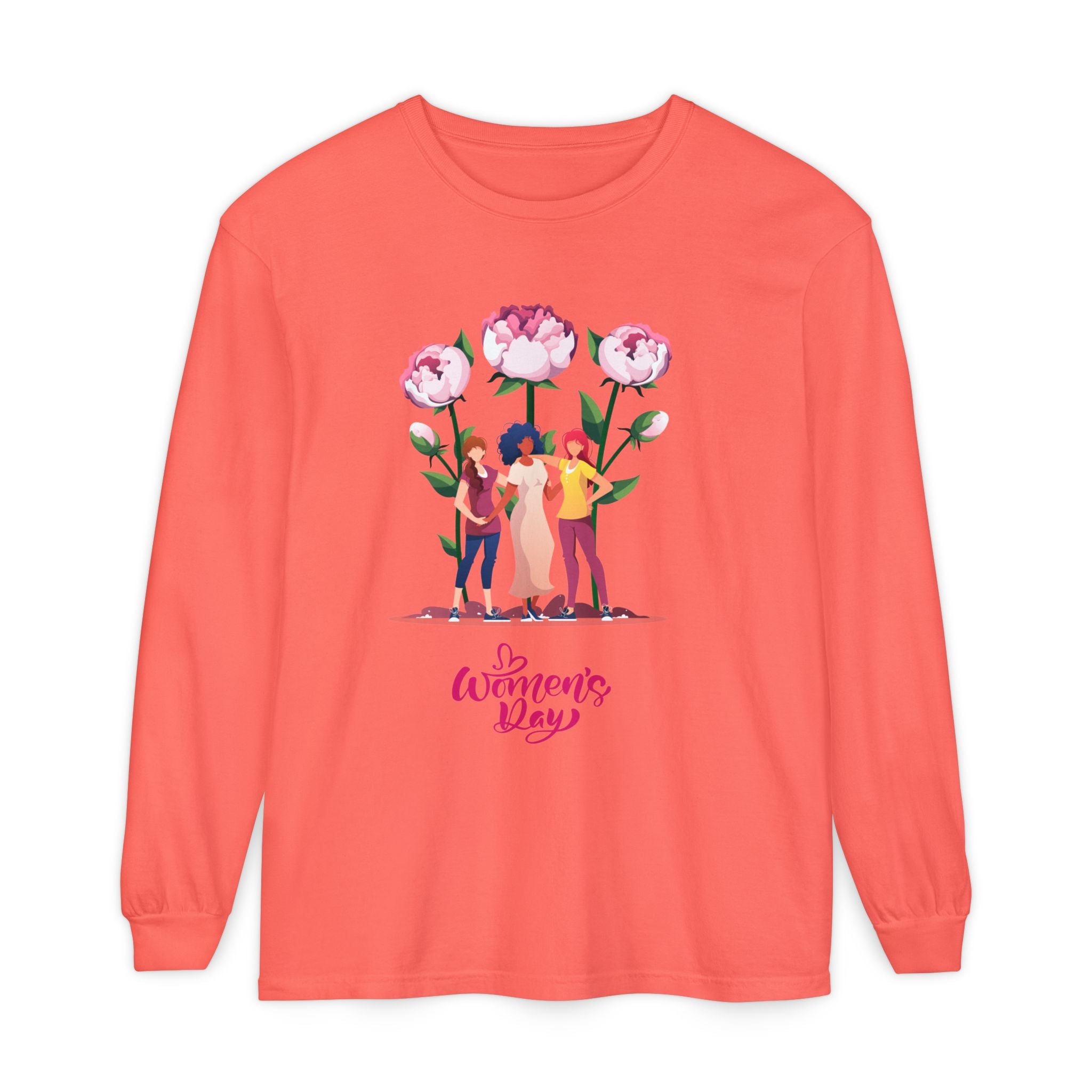 Womens Day Long Sleeve T-Shirt, Feminist Apparel, Gift for Her, Casual Wear, Women's Empowerment Tee, Spring Fashion