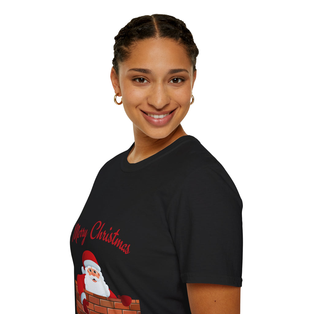 Merry Christmas Santa T-Shirt, Holiday Tee, Unisex Christmas Top, Festive Shirt, Gift for Him/Her, Family Reunion Apparel