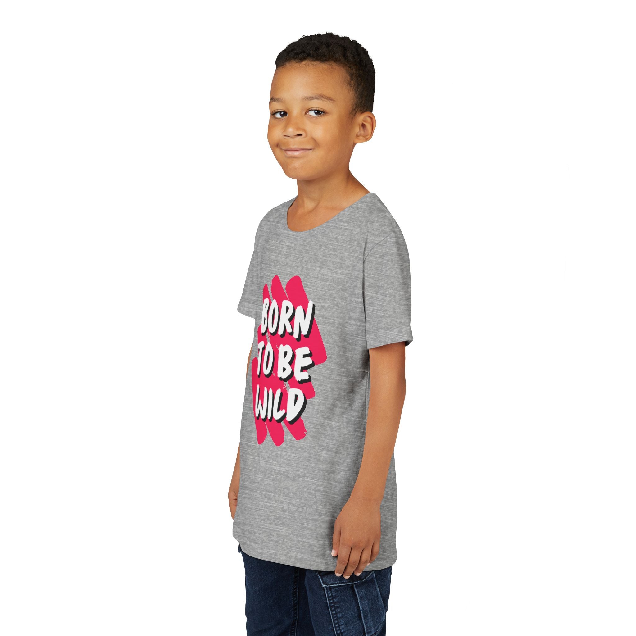 Youth Short Sleeve Tee - Born to Be Wild, Adventure Tee, Kids Casual Shirt, Summer Vibes, Birthday Gift, Fun Playwear