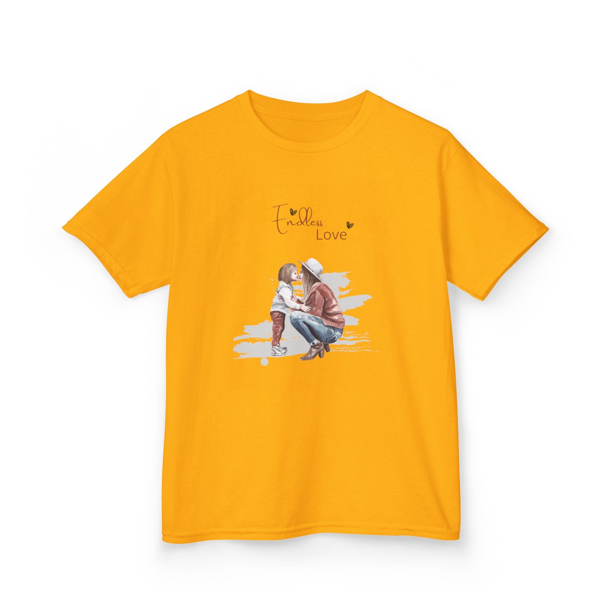 Kids Love Tee - Cute Heavy Cotton Shirt for Kids, Birthday Gift, Back to School, Valentine’s Day, Playtime Fun