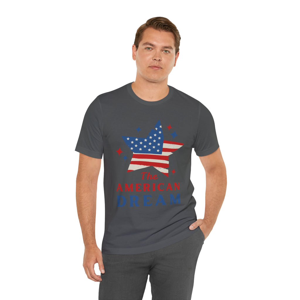 Patriotic T-Shirt, Independence Day Tee, American Dream Shirt, 4th of July Outfit, Stars and Stripes Tee Shirt
