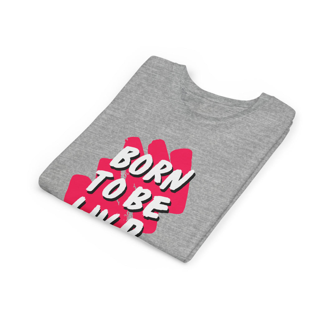 Youth Short Sleeve Tee - Born to Be Wild, Adventure Tee, Kids Casual Shirt, Summer Vibes, Birthday Gift, Fun Playwear