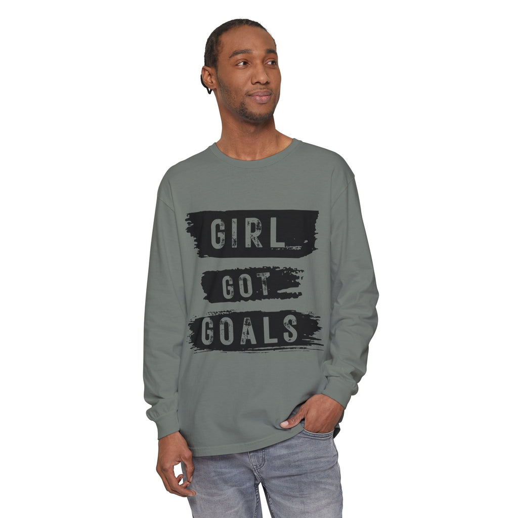 Girl Got Goals Long Sleeve T-Shirt | Motivational Apparel, Unisex Tees, Inspirational Gift, Casual Wear, Trendy Clothing