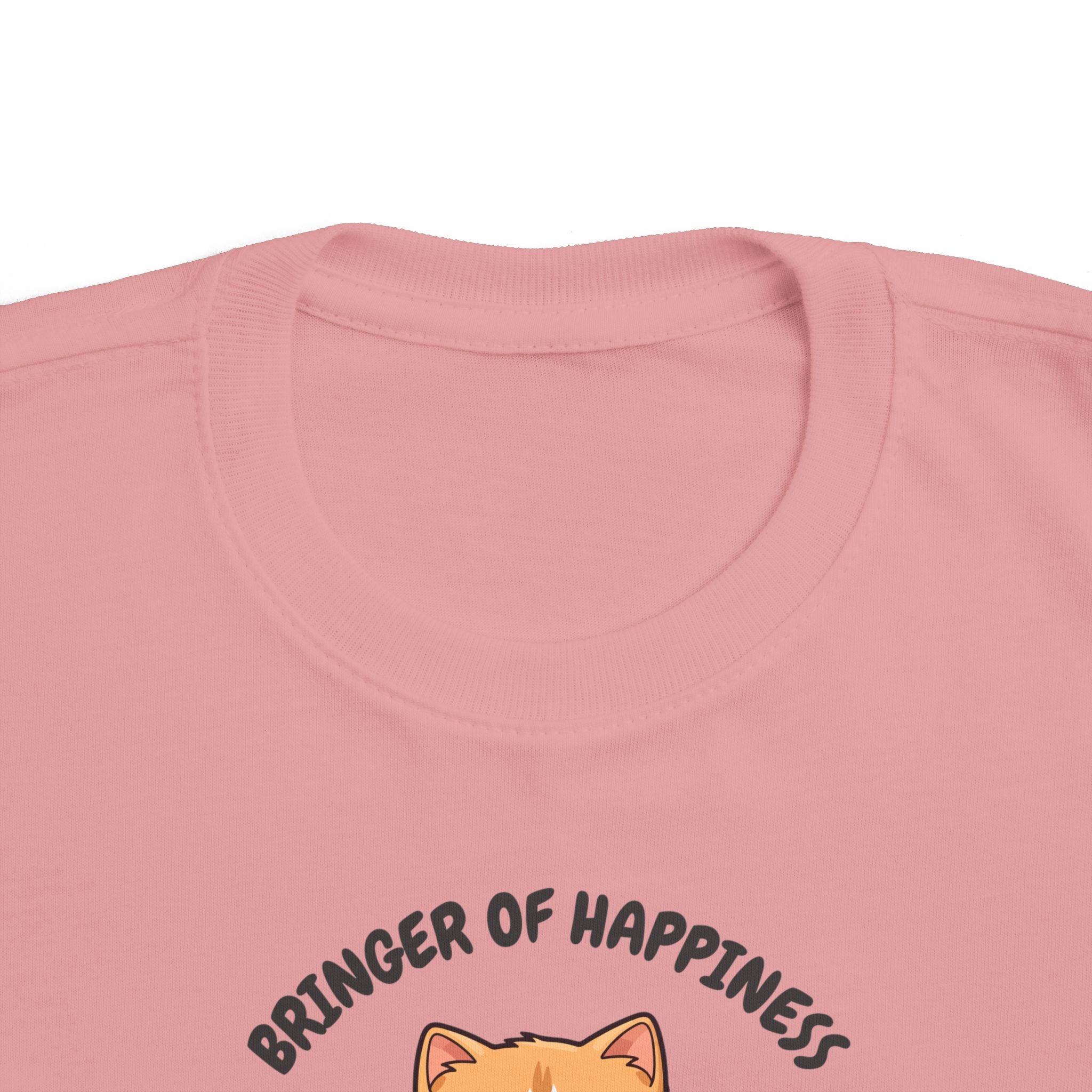 Toddler Cat-Inspired Tee - Celebrate Joy & Creativity, Cute Yellow Shirt, Gift for Kids, Funny Animal Apparel, Everyday Playwear