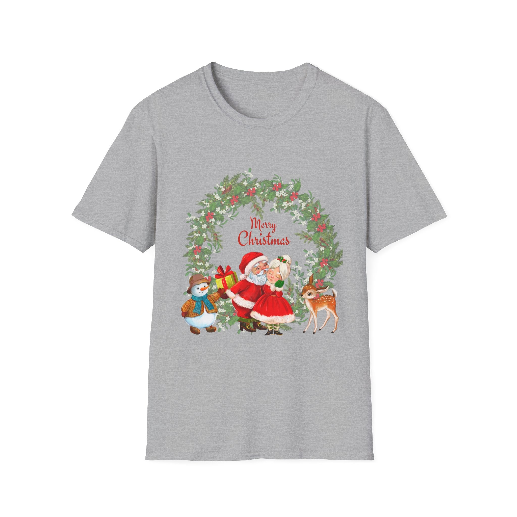 Merry Christmas Unisex T-Shirt, Festive Holiday Tee, Christmas Gift, Family Gathering Apparel, Winter Celebration Wear