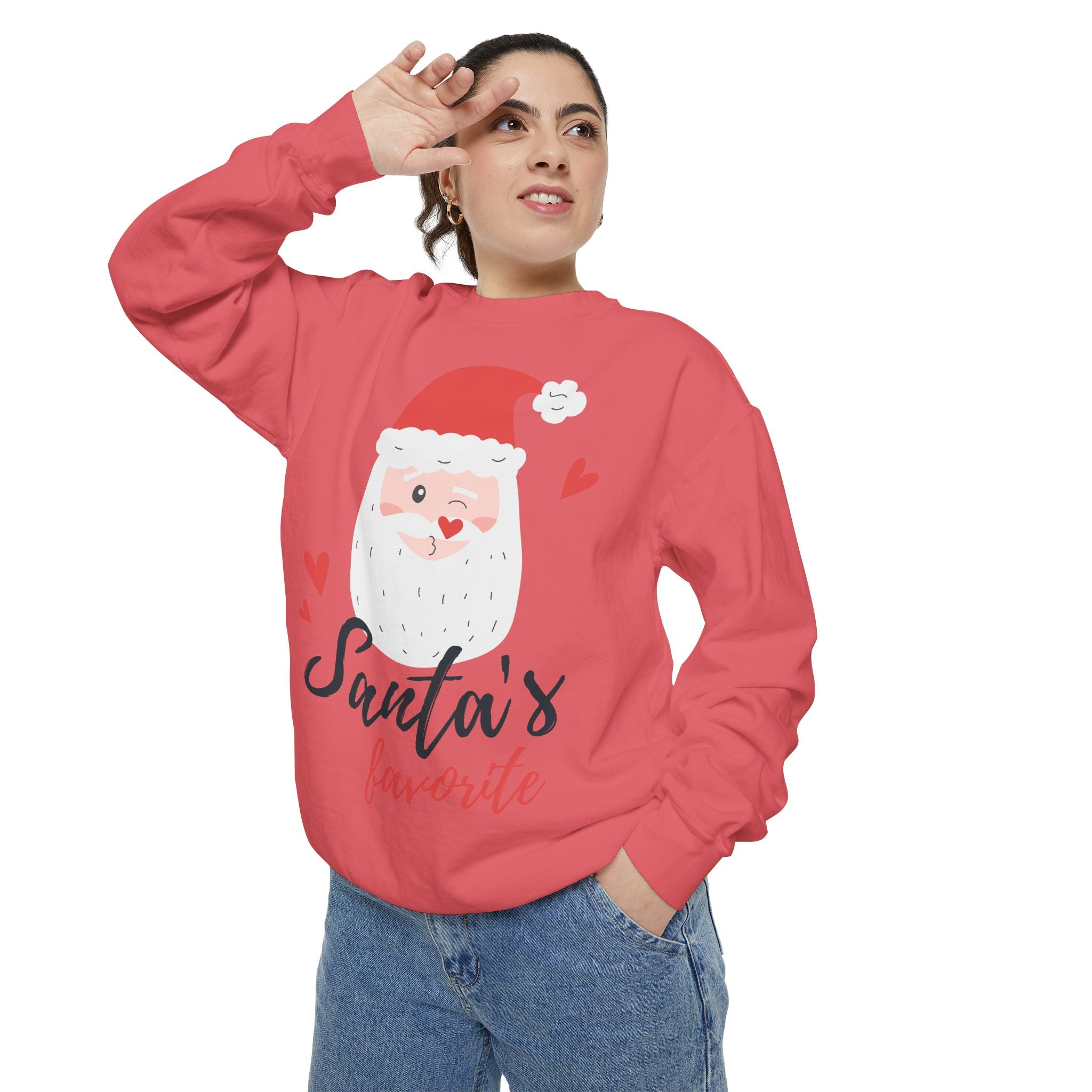 Santa's Favorite Sweatshirt, Holiday Apparel, Gift for Christmas, Unisex Pullover, Festive Sweater, Cozy Sweatshirt