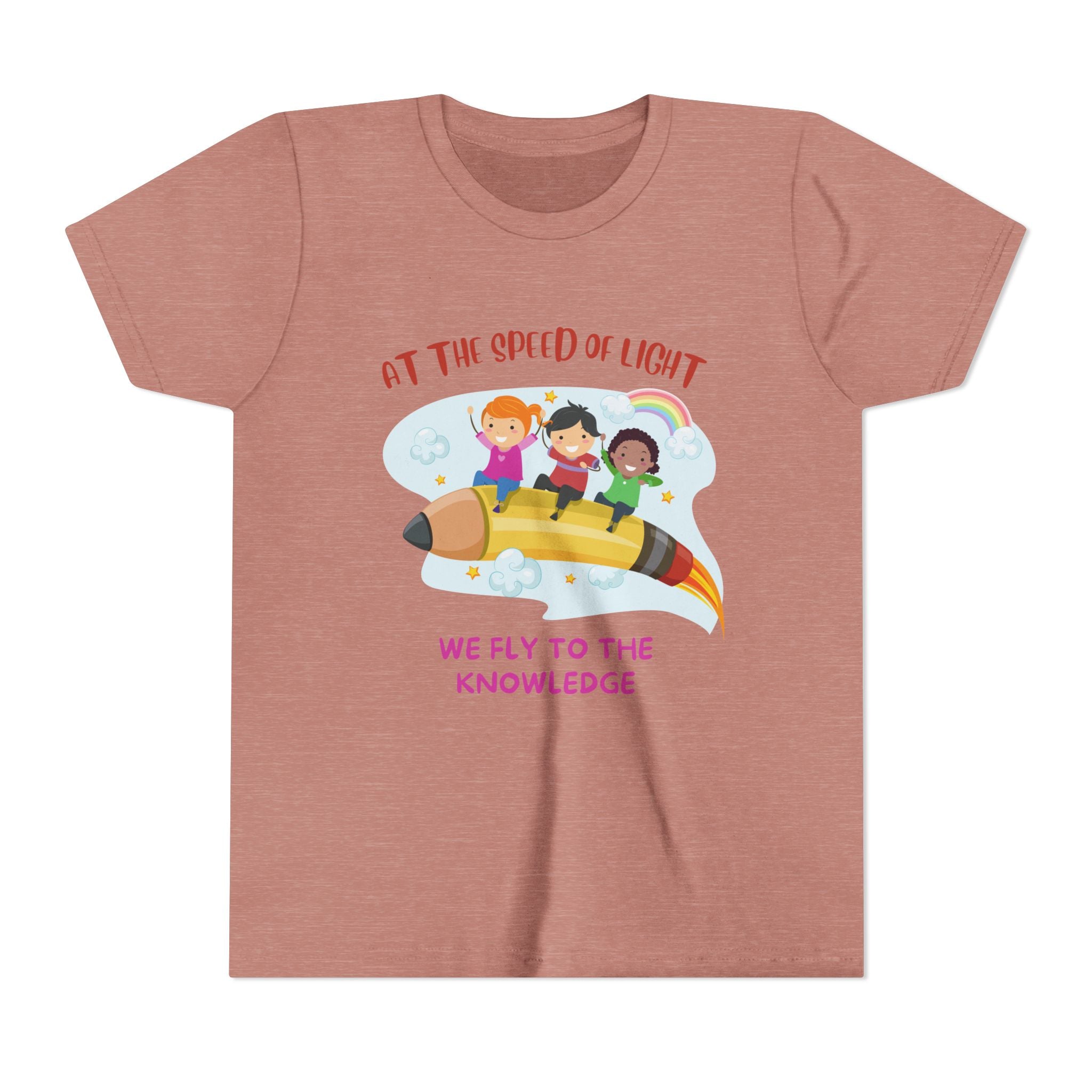 Kids Graphic Tee with Fun Rocket Design, Perfect for School, Birthdays, Science Lovers, Everyday Wear, Fun Gift