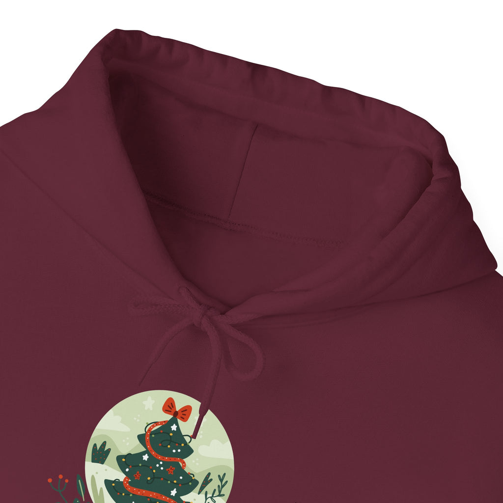 Cozy Holiday Hoodie with Snow Globe Design | Festive Gift, Winter Apparel, Christmas Sweatshirt, Unisex Hoodie, Seasonal Outfit