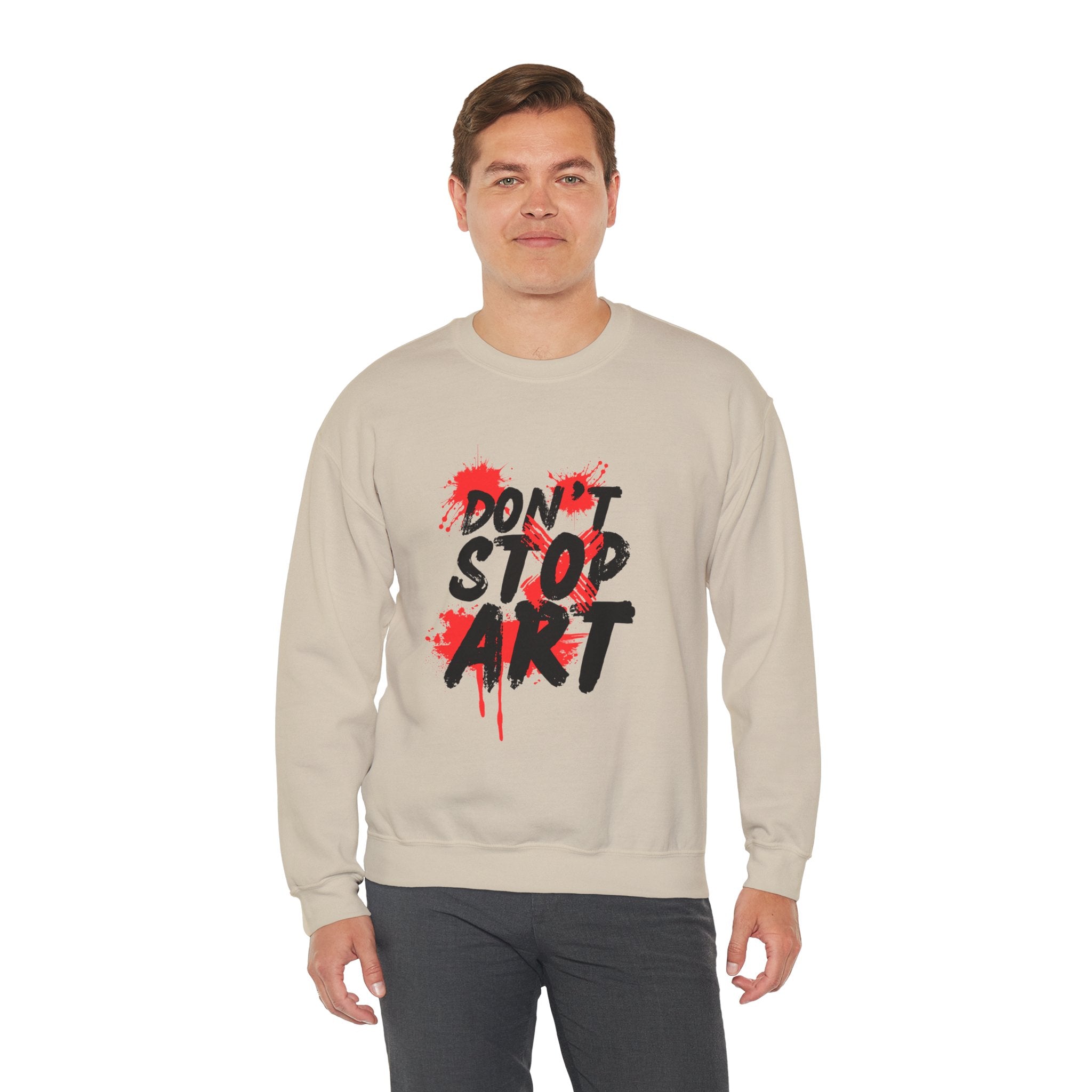 Artistic Crewneck Sweatshirt | Cozy Gift for Artists, Creative Apparel, Unique Statement Piece, Casual Wear, Everyday Comfort
