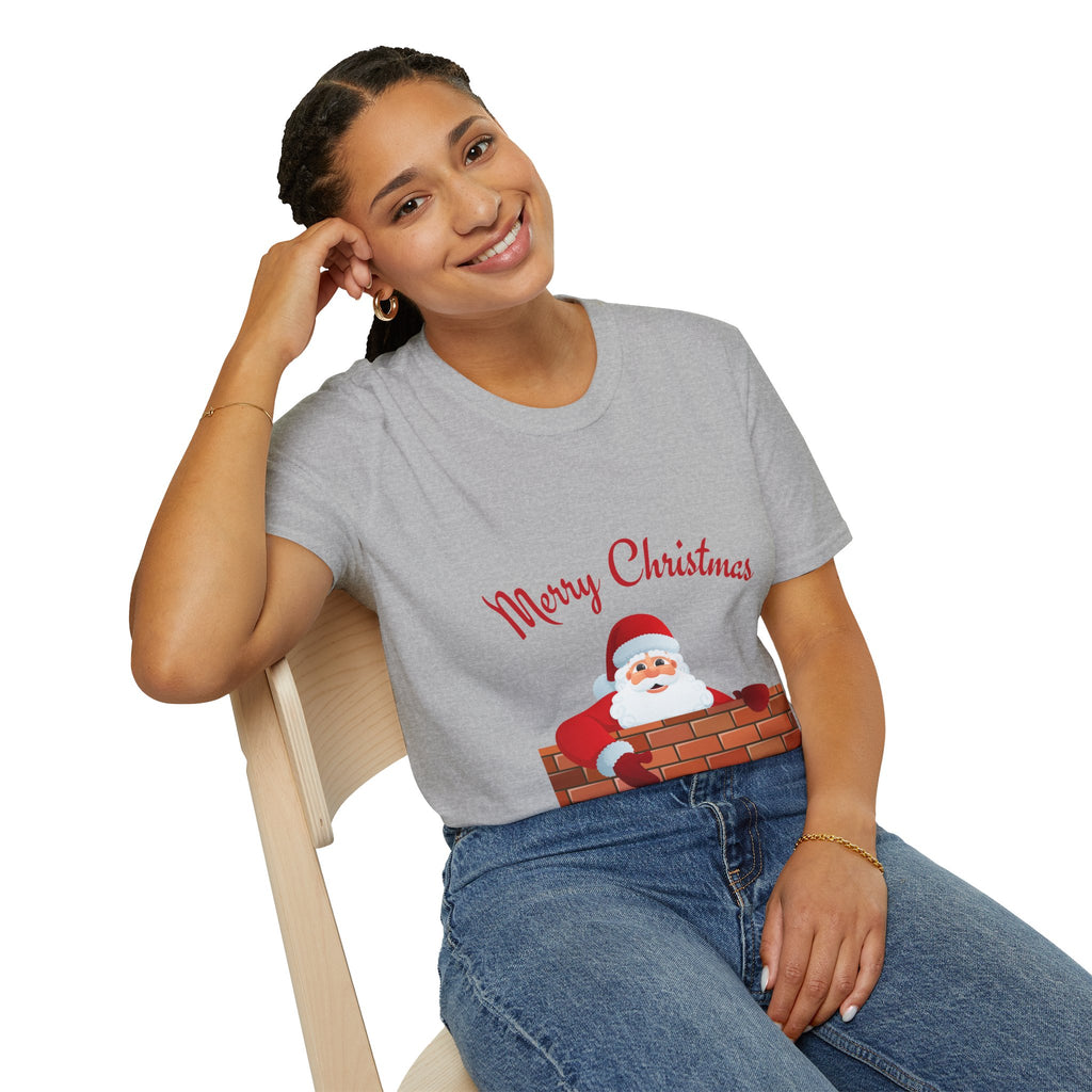 Merry Christmas Santa T-Shirt, Holiday Tee, Unisex Christmas Top, Festive Shirt, Gift for Him/Her, Family Reunion Apparel