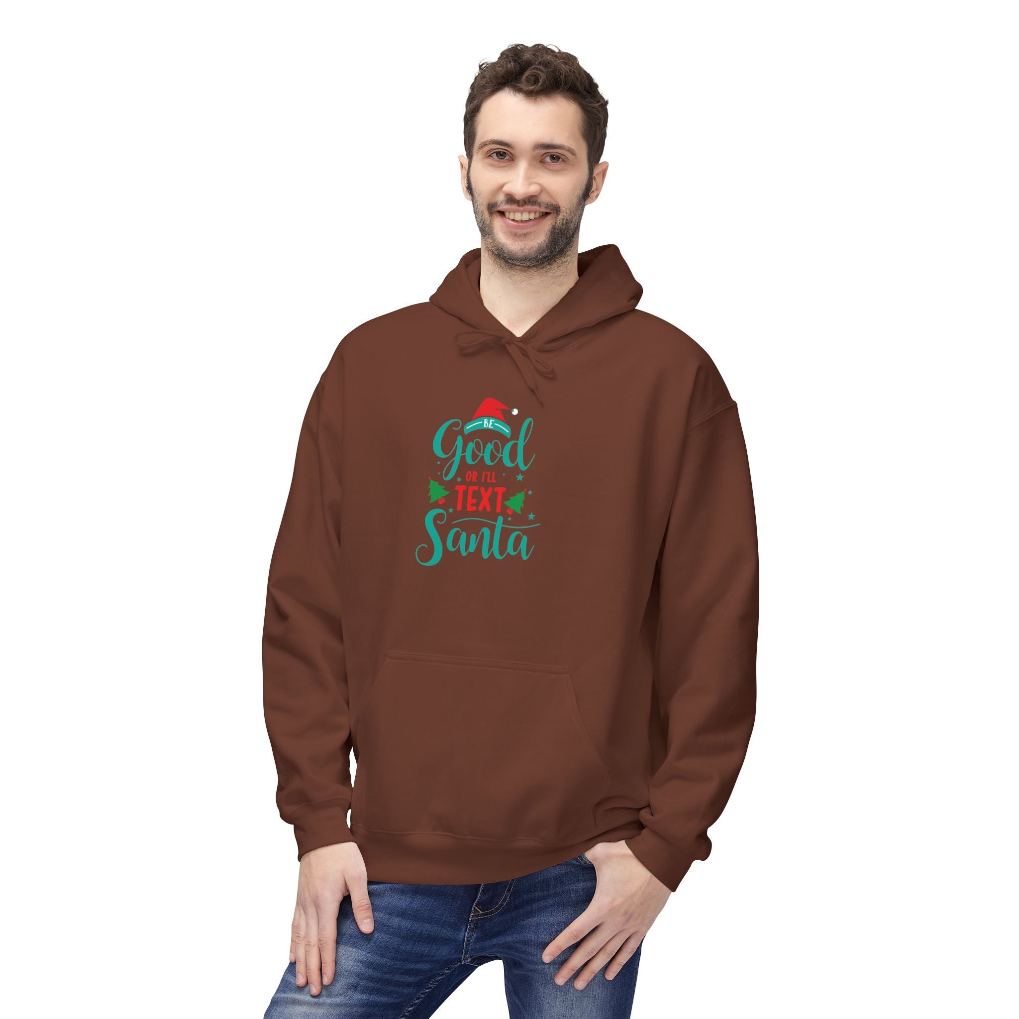 Santa's Helper Fleece Hoodie, Cozy Christmas Apparel, Holiday Gift, Festive Wear, Unisex Hoodie, Winter Wardrobe Essential