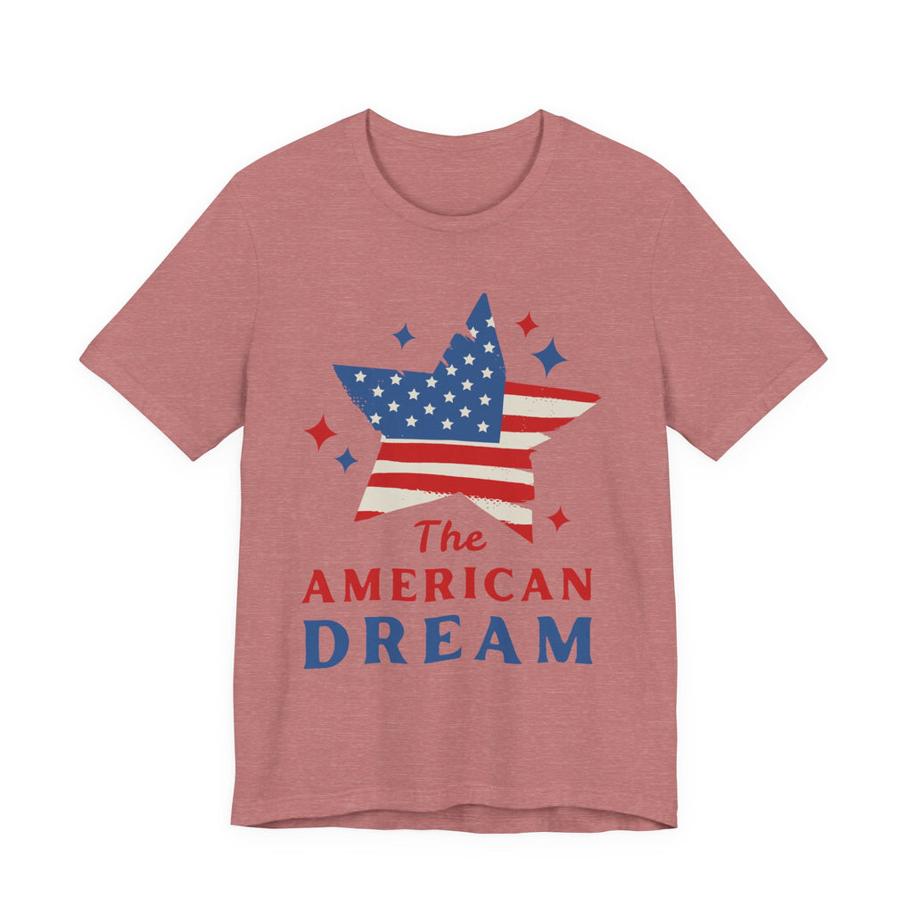 Patriotic T-Shirt, Independence Day Tee, American Dream Shirt, 4th of July Outfit, Stars and Stripes Tee Shirt