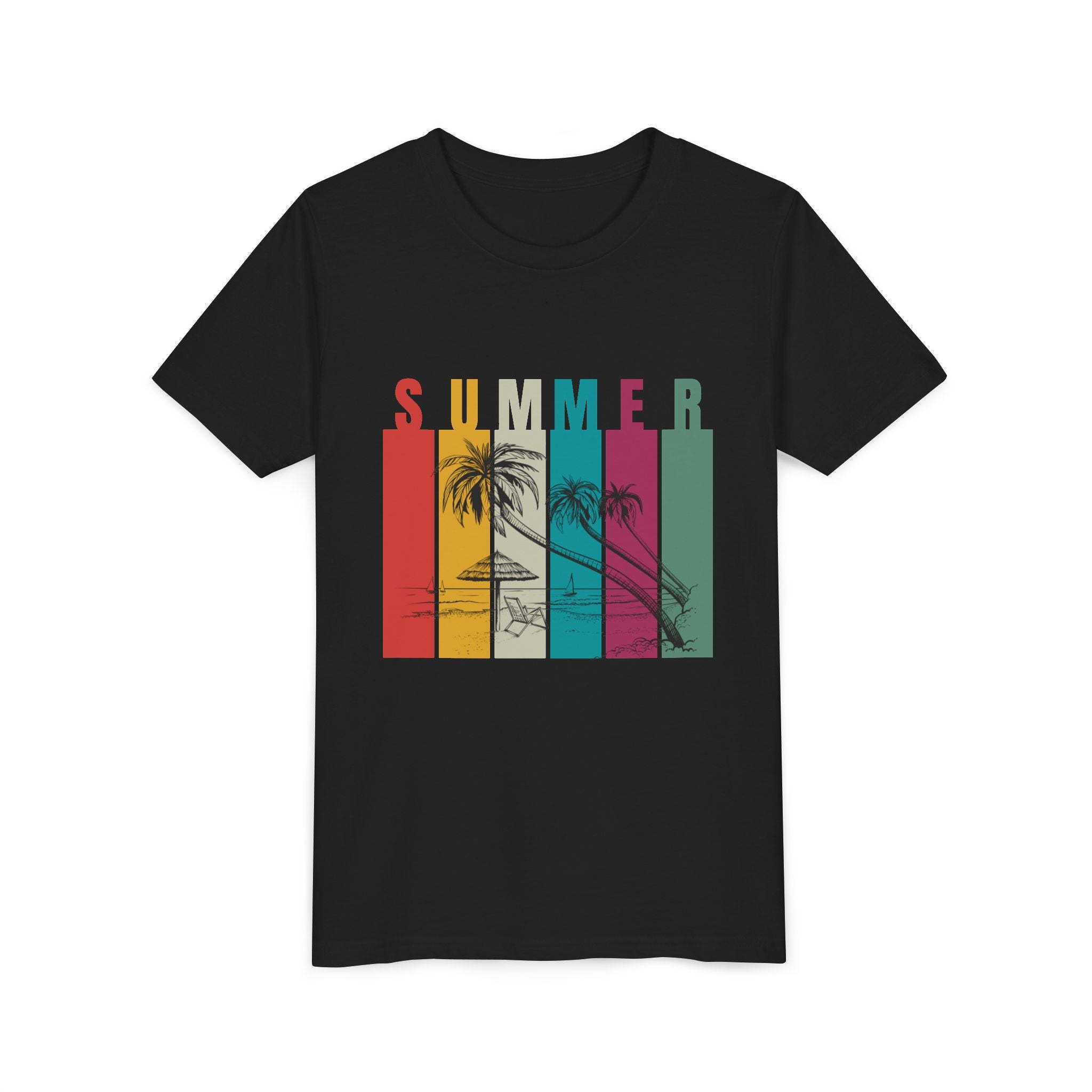 Summer Vibes Youth Tee | Cool Summer Shirt, Beachwear, Kids Summer Fashion, Vacation T-Shirt, Gift for Youngsters
