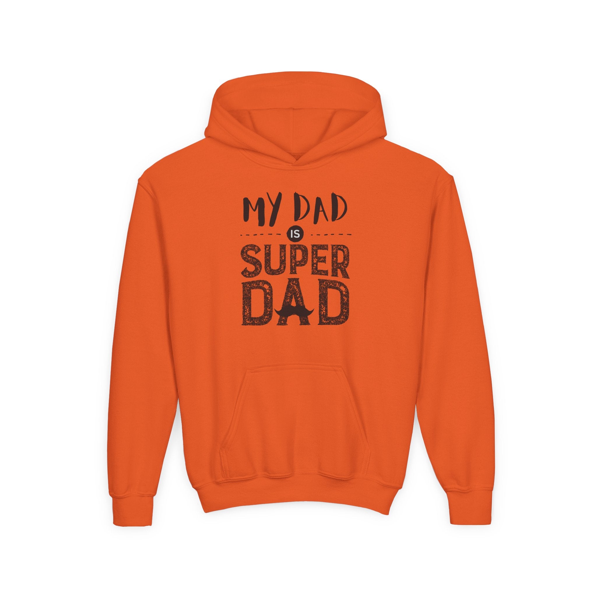 Super Dad Youth Hoodie, Perfect Gift for Father’s Day, Birthday, Everyday Comfort, Cute Sweatshirt for Kids