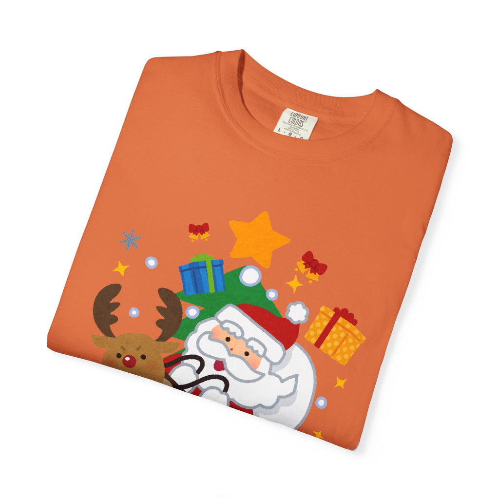 Festive Santa T-Shirt | Christmas Tee, Unisex Holiday Shirt, Merry Christmas Gift, Cute Design for Kids & Adults