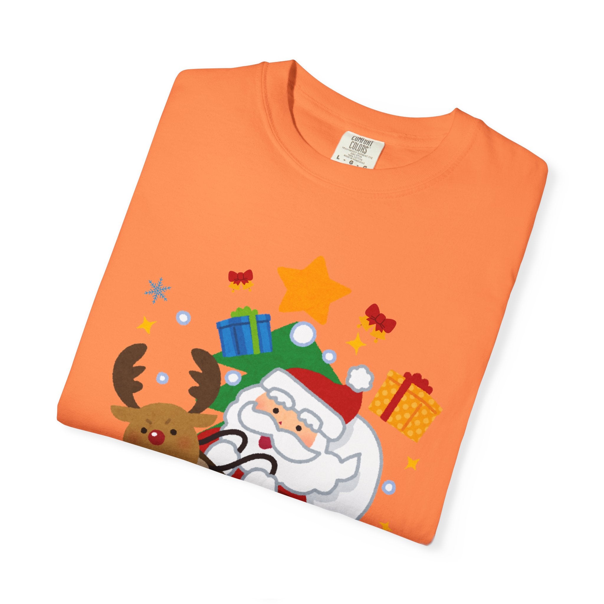 Festive Santa T-Shirt | Christmas Tee, Unisex Holiday Shirt, Merry Christmas Gift, Cute Design for Kids & Adults