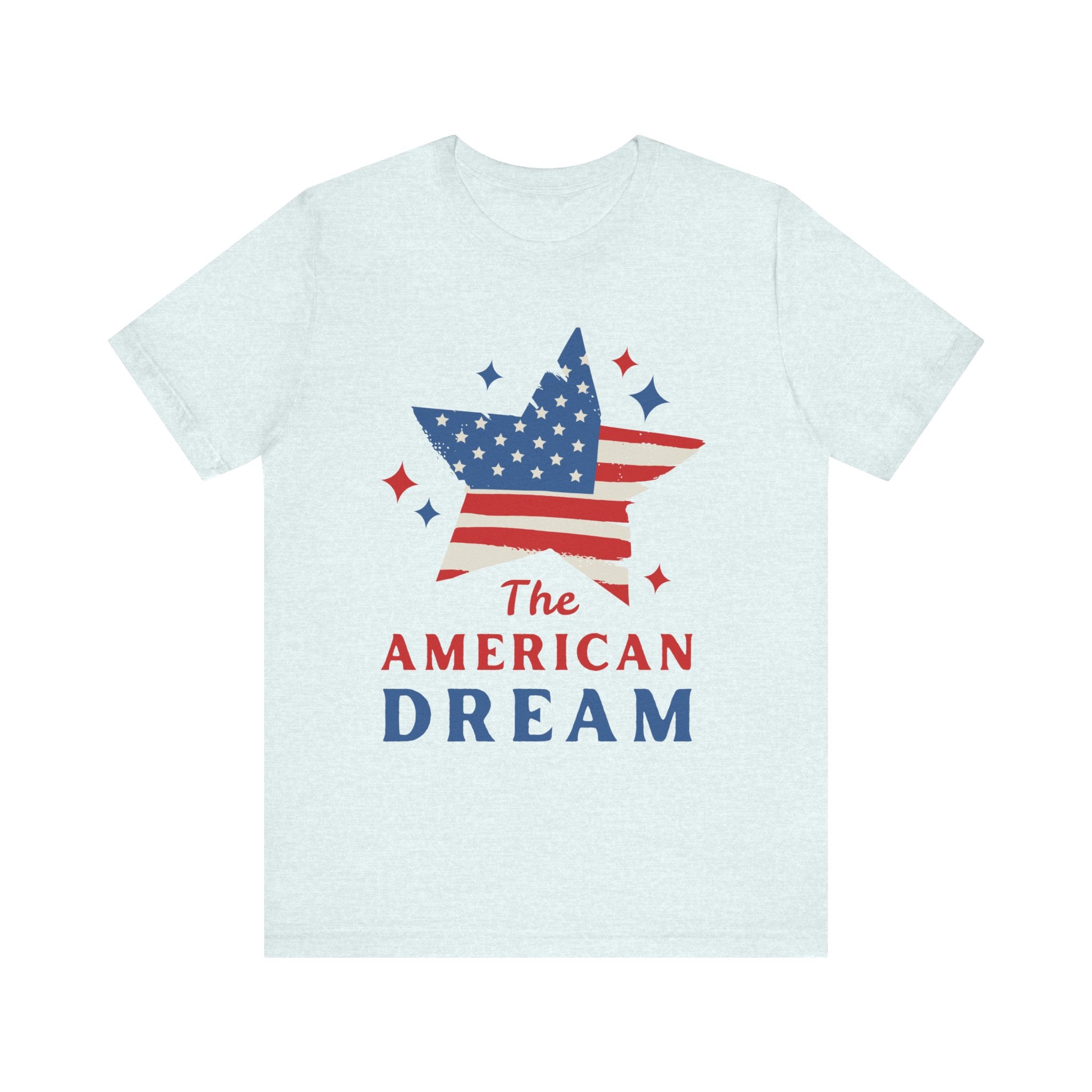 Patriotic T-Shirt, Independence Day Tee, American Dream Shirt, 4th of July Outfit, Stars and Stripes Tee Shirt