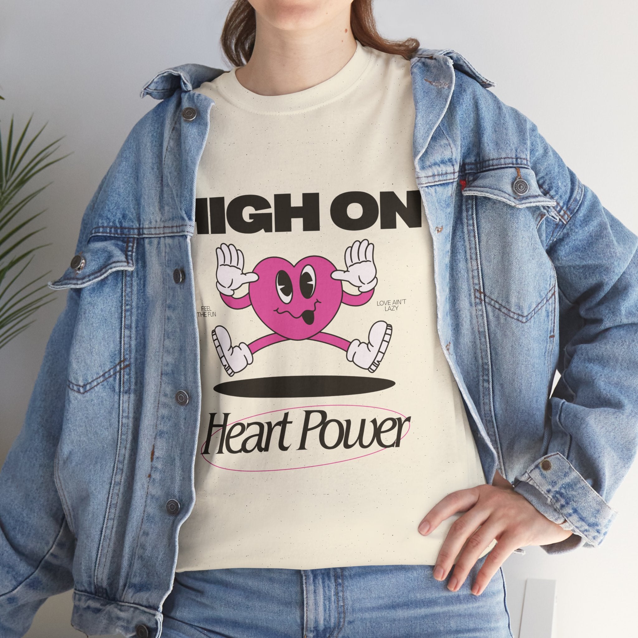 Heart Power Unisex T-Shirt Design | Graphic Tee for Men & Women | Streetwear Aesthetic T-Shirt