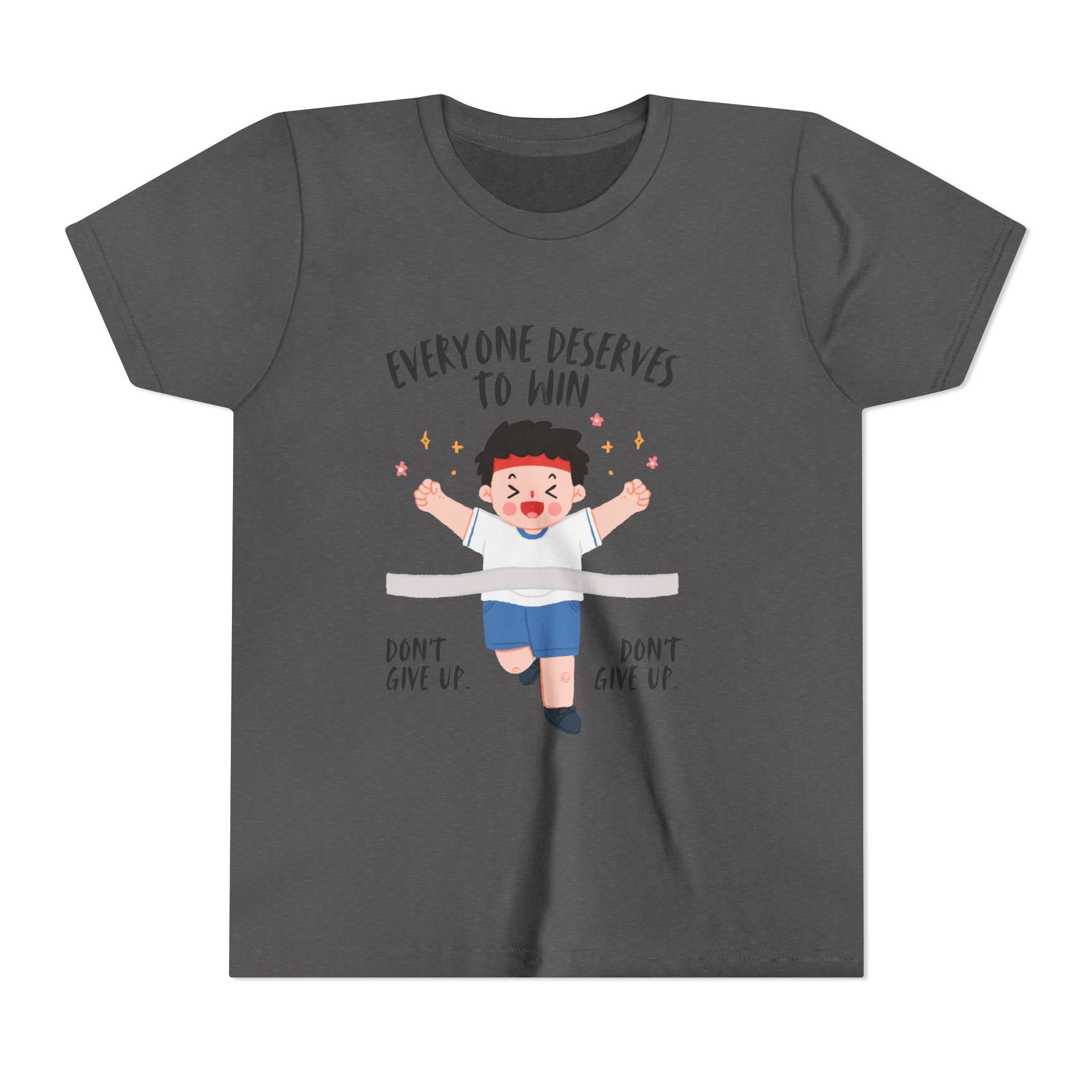 Youth Motivational Tee, Everyone Deserves to Win Shirt, Kids Inspirational Top, Fun Supportive Clothing, Celebration Outfit, Sports [...]