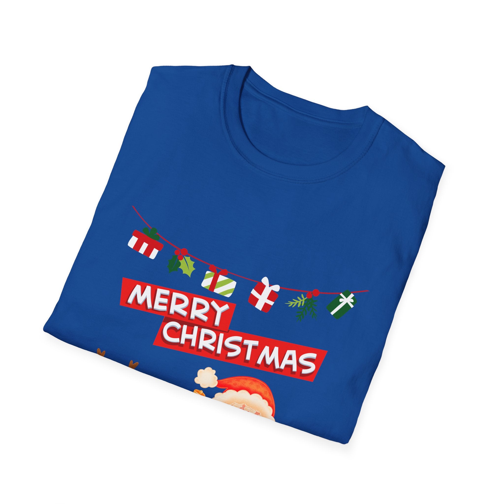 Christmas Cheer T-Shirt, Merry Christmas Tee, Festive Holiday Shirt, Unisex Christmas Apparel, Santa and Reindeer Design