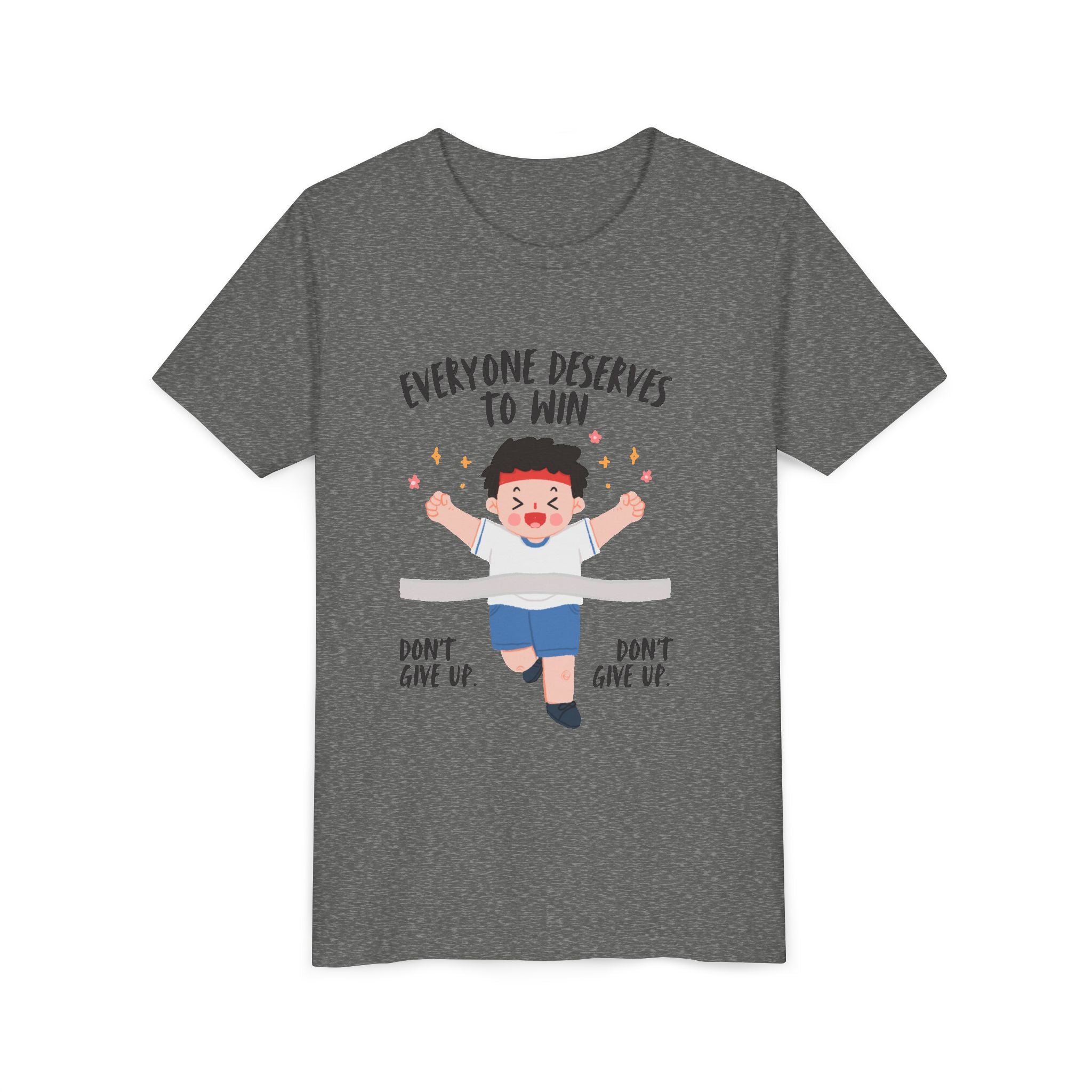 Youth Motivational Tee, Everyone Deserves to Win Shirt, Kids Inspirational Top, Fun Supportive Clothing, Celebration Outfit, Sports [...]
