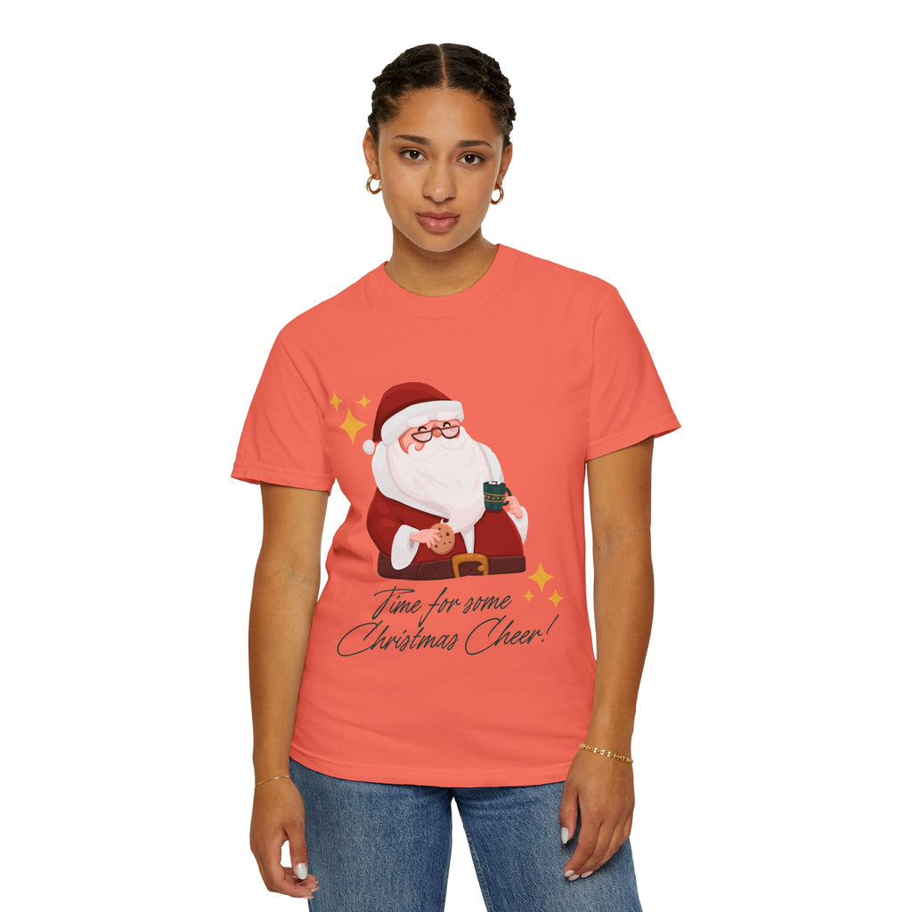 Festive Christmas T-Shirt, Holiday Apparel, Santa Graphic Tee, Unisex Christmas Gift, Seasonal Outfit, Cheerful Holiday Wear