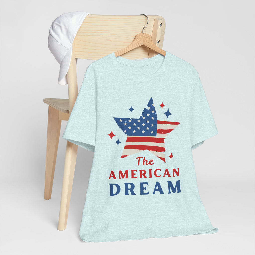 Patriotic T-Shirt, Independence Day Tee, American Dream Shirt, 4th of July Outfit, Stars and Stripes Tee Shirt