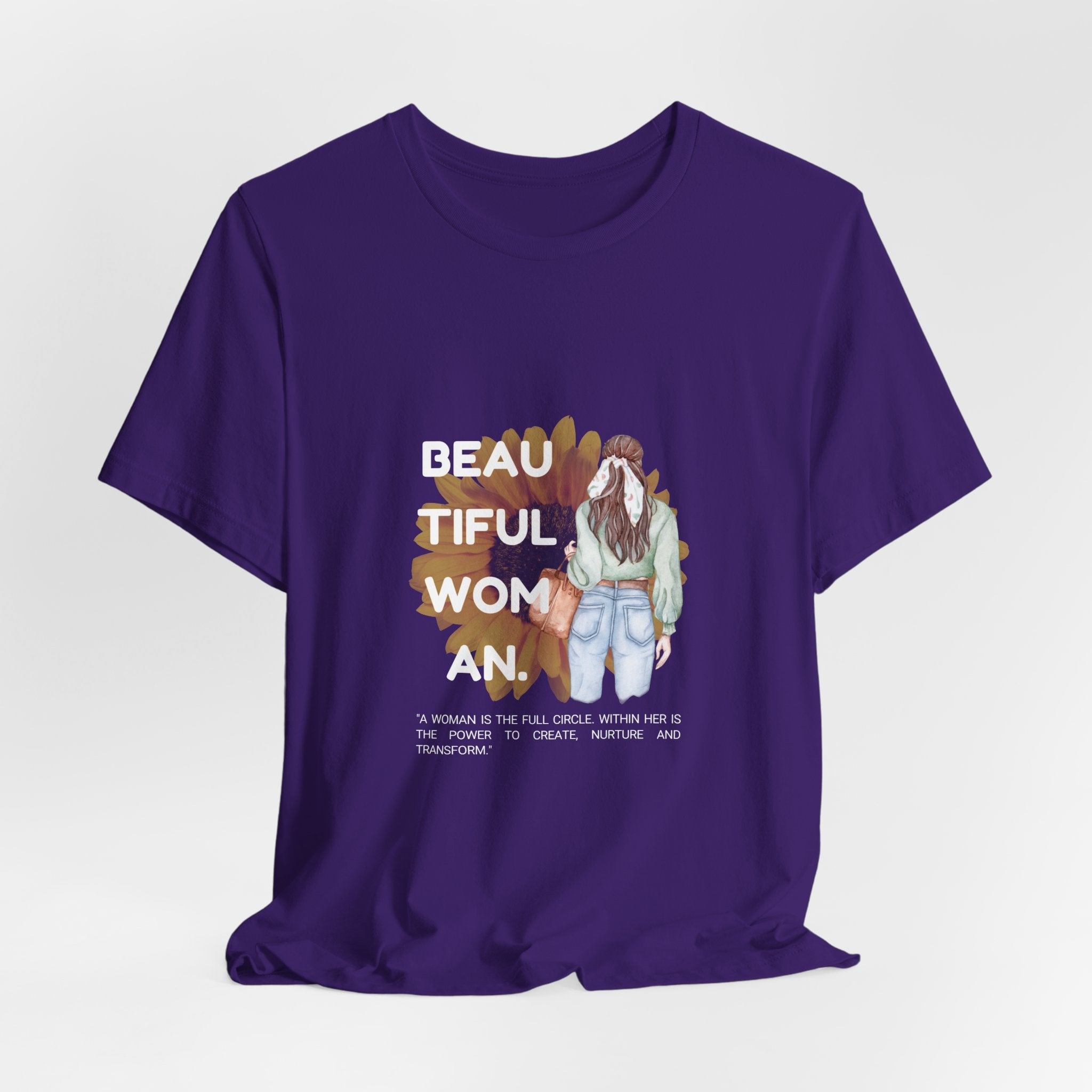 Beautiful Woman Unisex Jersey Tee - Empowering, Casual Wear, Gift for Her, Self-Love Shirt, Inspirational Everyday Apparel