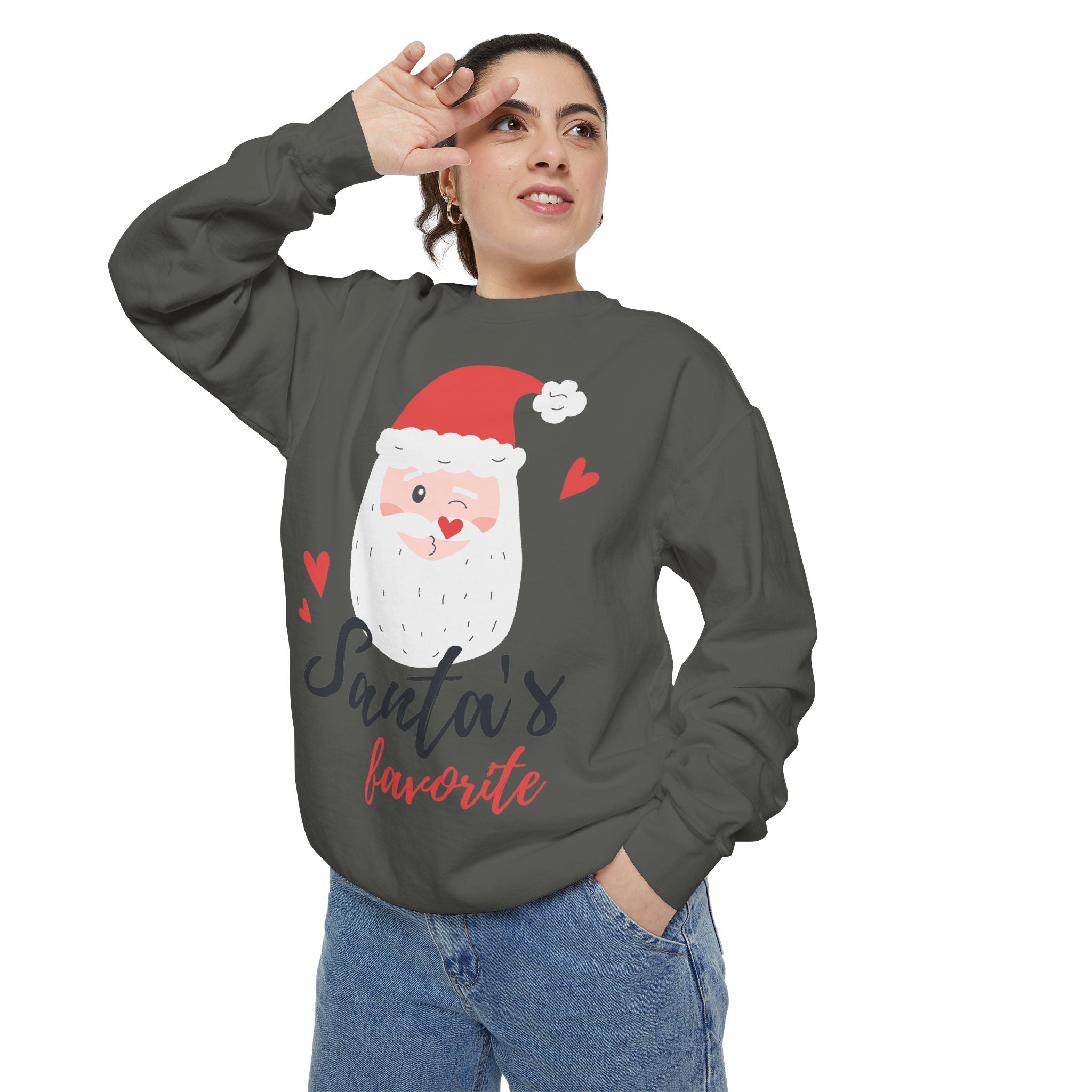 Santa's Favorite Sweatshirt, Holiday Apparel, Gift for Christmas, Unisex Pullover, Festive Sweater, Cozy Sweatshirt