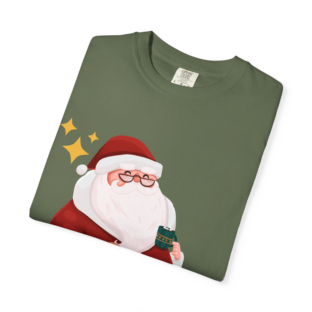 Festive Christmas T-Shirt, Holiday Apparel, Santa Graphic Tee, Unisex Christmas Gift, Seasonal Outfit, Cheerful Holiday Wear
