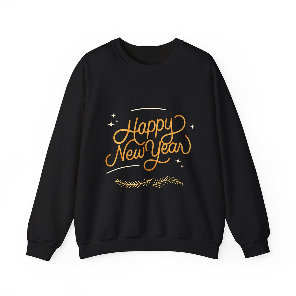Happy New Year Unisex Crewneck Sweatshirt, Cozy Holiday Apparel, New Year Gift, Seasonal Fashion, Comfortable Sweater