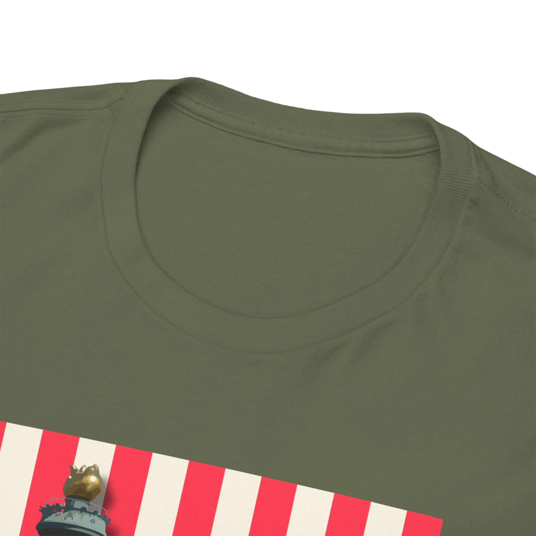 American Vibes Unisex Heavy Cotton Tee, Patriotic Shirt, Gift for Veterans, Independence Day Apparel, Summer Casual Wear