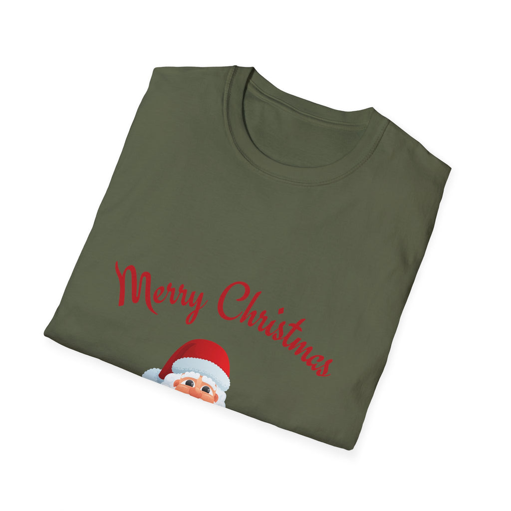 Merry Christmas Santa T-Shirt, Holiday Tee, Unisex Christmas Top, Festive Shirt, Gift for Him/Her, Family Reunion Apparel