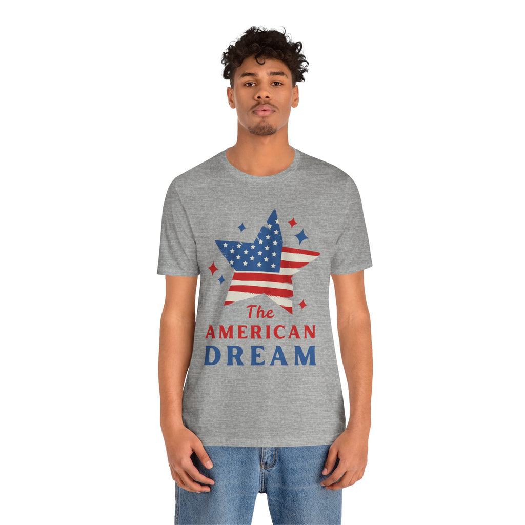 Patriotic T-Shirt, Independence Day Tee, American Dream Shirt, 4th of July Outfit, Stars and Stripes Tee Shirt