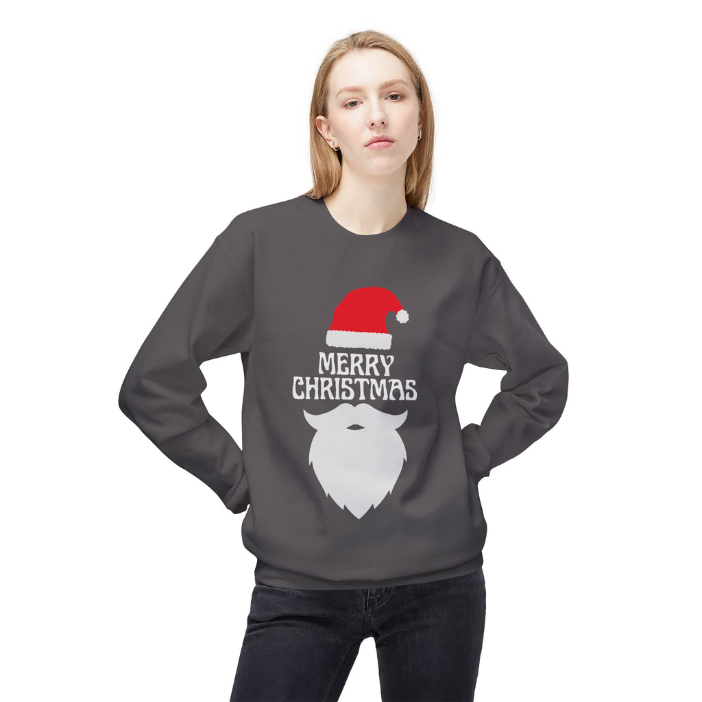 Christmas Sweatshirt, Unisex Fleece Crew, Merry Christmas Sweater, Holiday Apparel, Seasonal Gift, Winter Comfort
