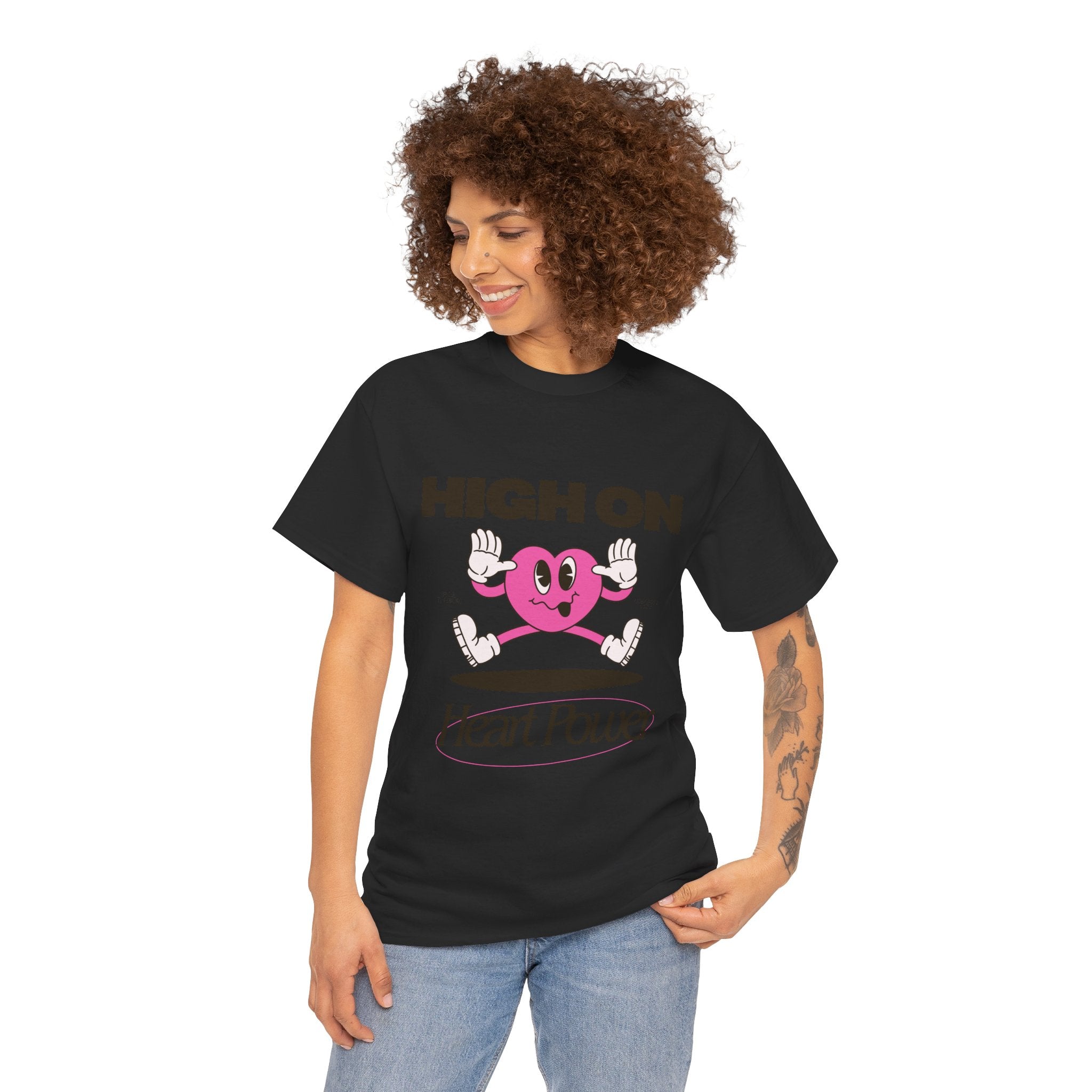 Heart Power Unisex T-Shirt Design | Graphic Tee for Men & Women | Streetwear Aesthetic T-Shirt