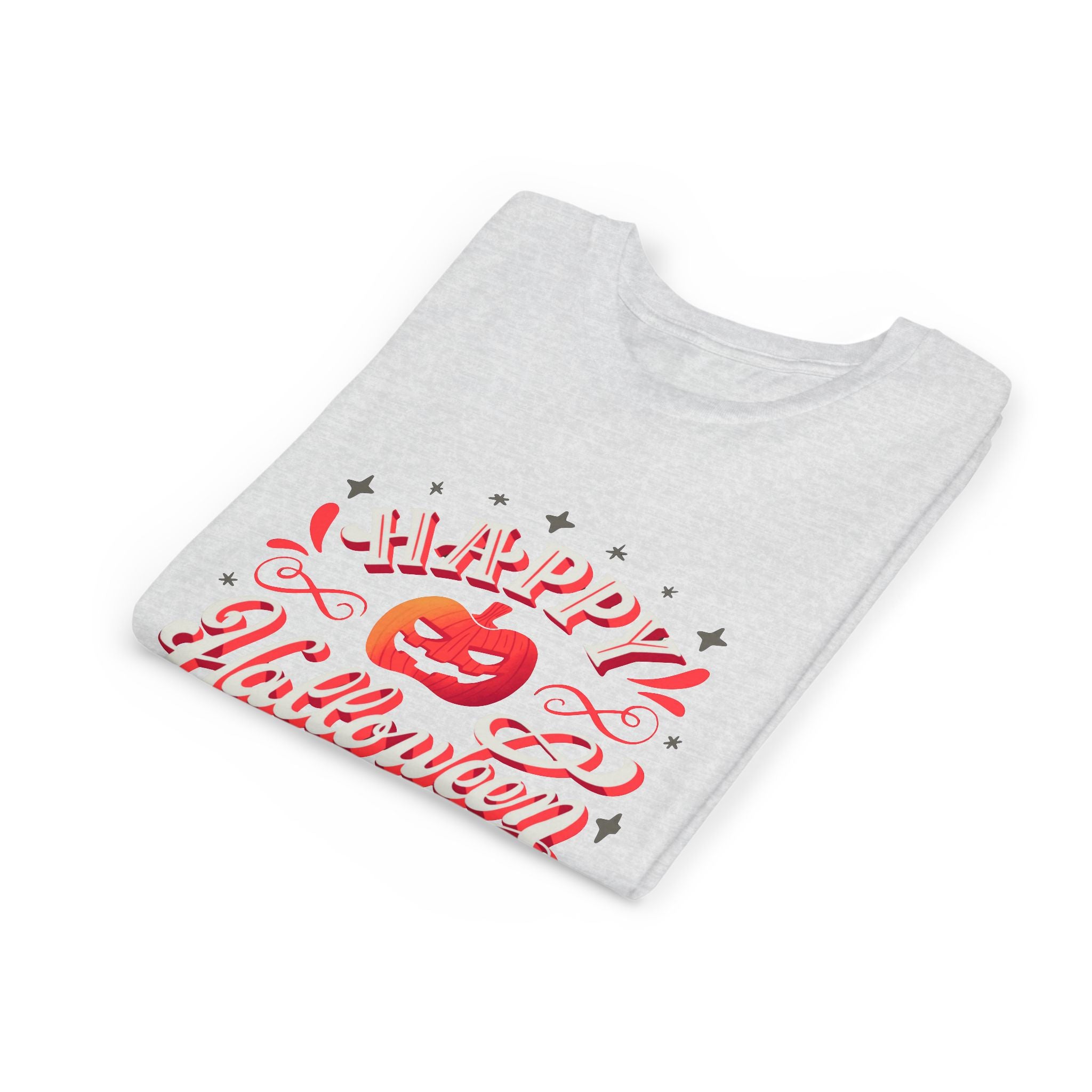 Halloween Youth Short Sleeve Tee, Kids Halloween T-Shirt, Pumpkin Graphic Tee, Spooky Season Clothes, Trick or Treat Shirt