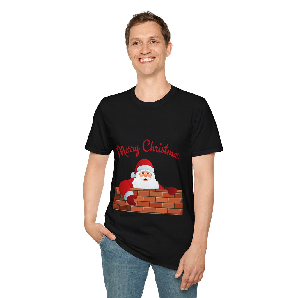 Merry Christmas Santa T-Shirt, Holiday Tee, Unisex Christmas Top, Festive Shirt, Gift for Him/Her, Family Reunion Apparel